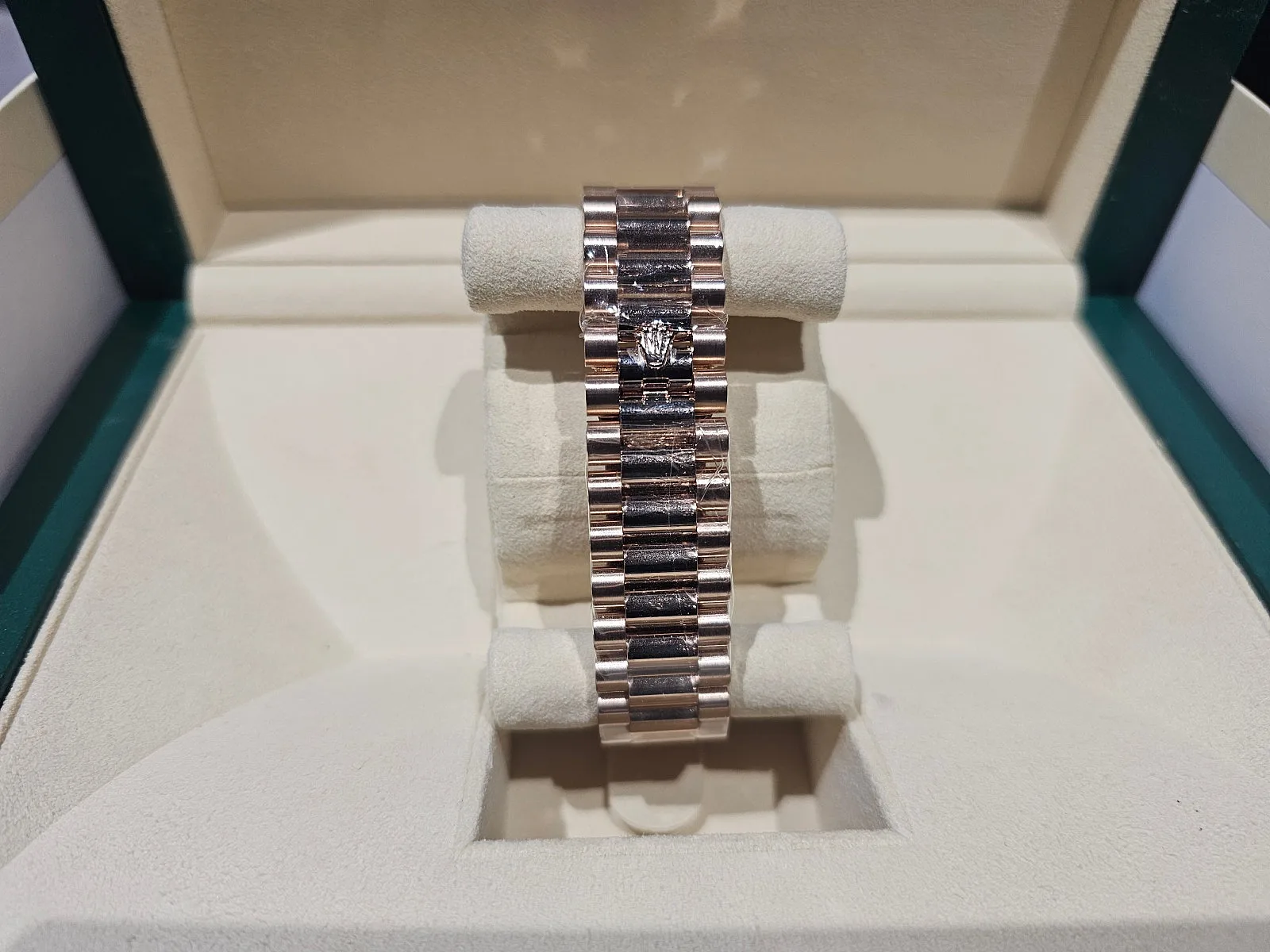 롤렉스 데이데이트 40mm 에버로즈골드 초콜렛 바게트 다이아몬드 프레지던트 2018 사진 4