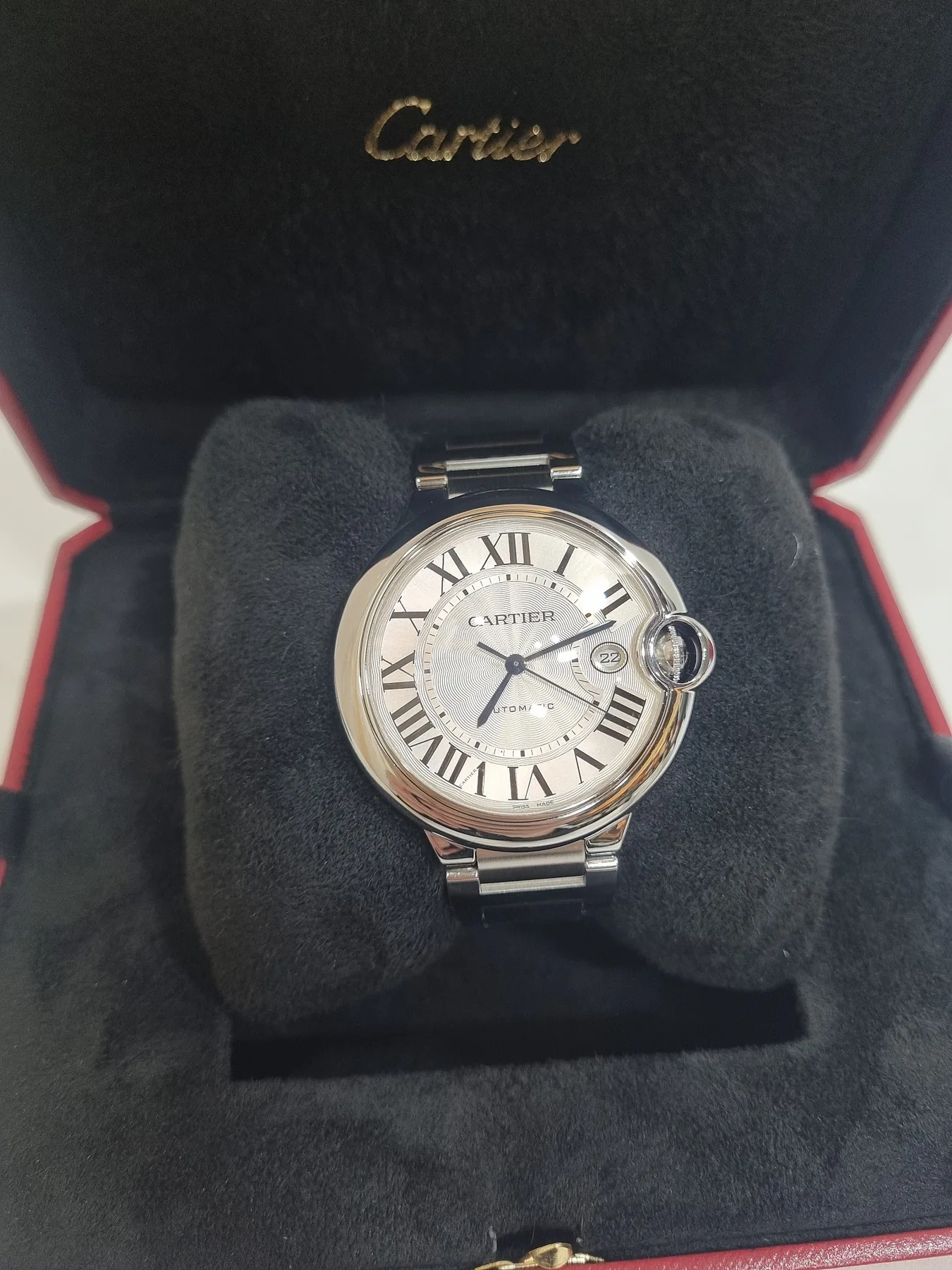 까르띠에 발롱블루 42mm 스틸 오토매틱 W69012Z4 2017 사진 2