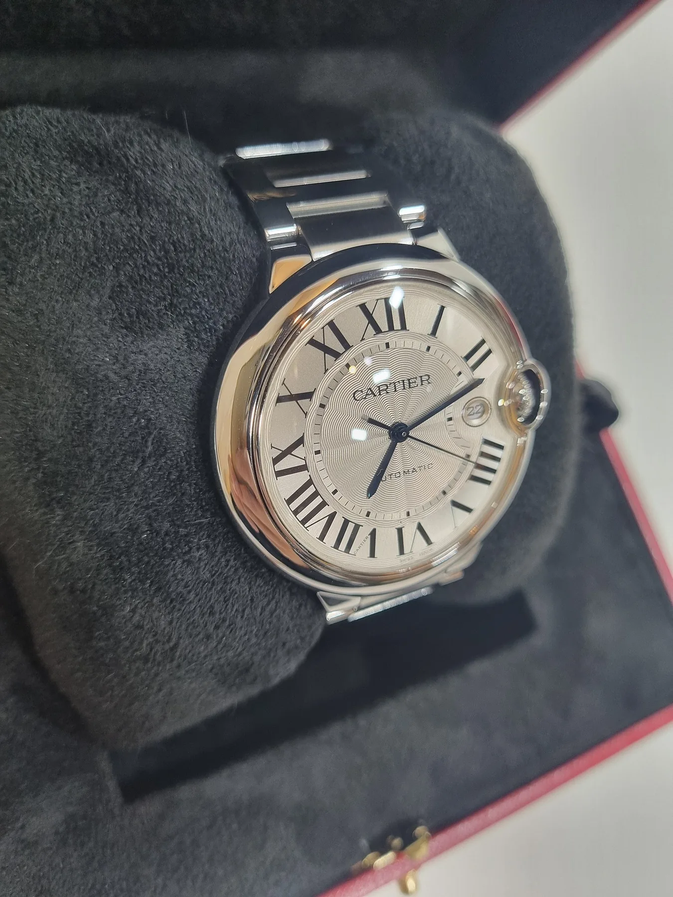 까르띠에 발롱블루 42mm 스틸 오토매틱 W69012Z4 2017 사진 3