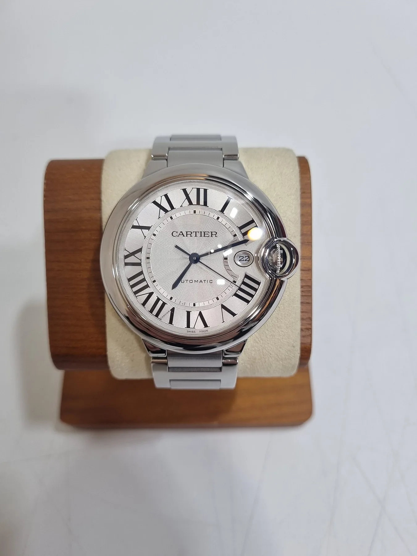 까르띠에 발롱블루 42mm 스틸 오토매틱 W69012Z4 2017 사진 6