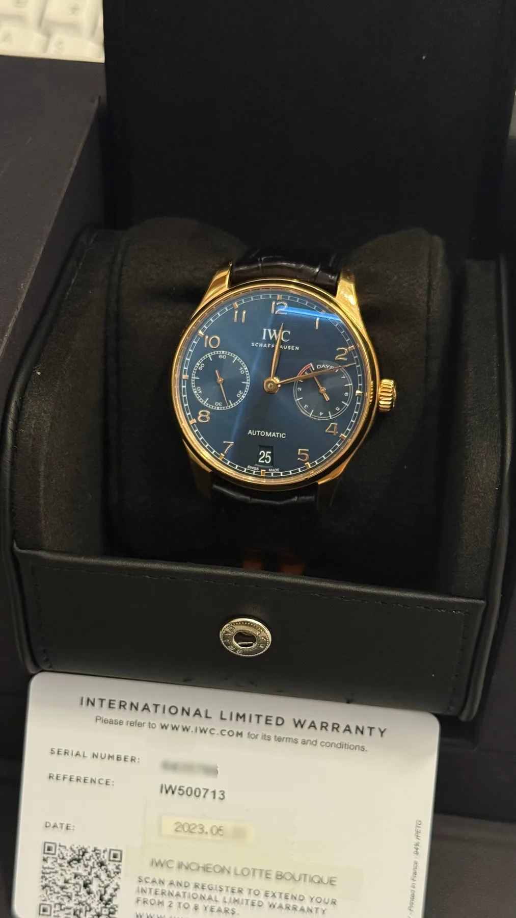 IWC 포르투기저 청금 부엉이 부티크에디션 2023 사진 1