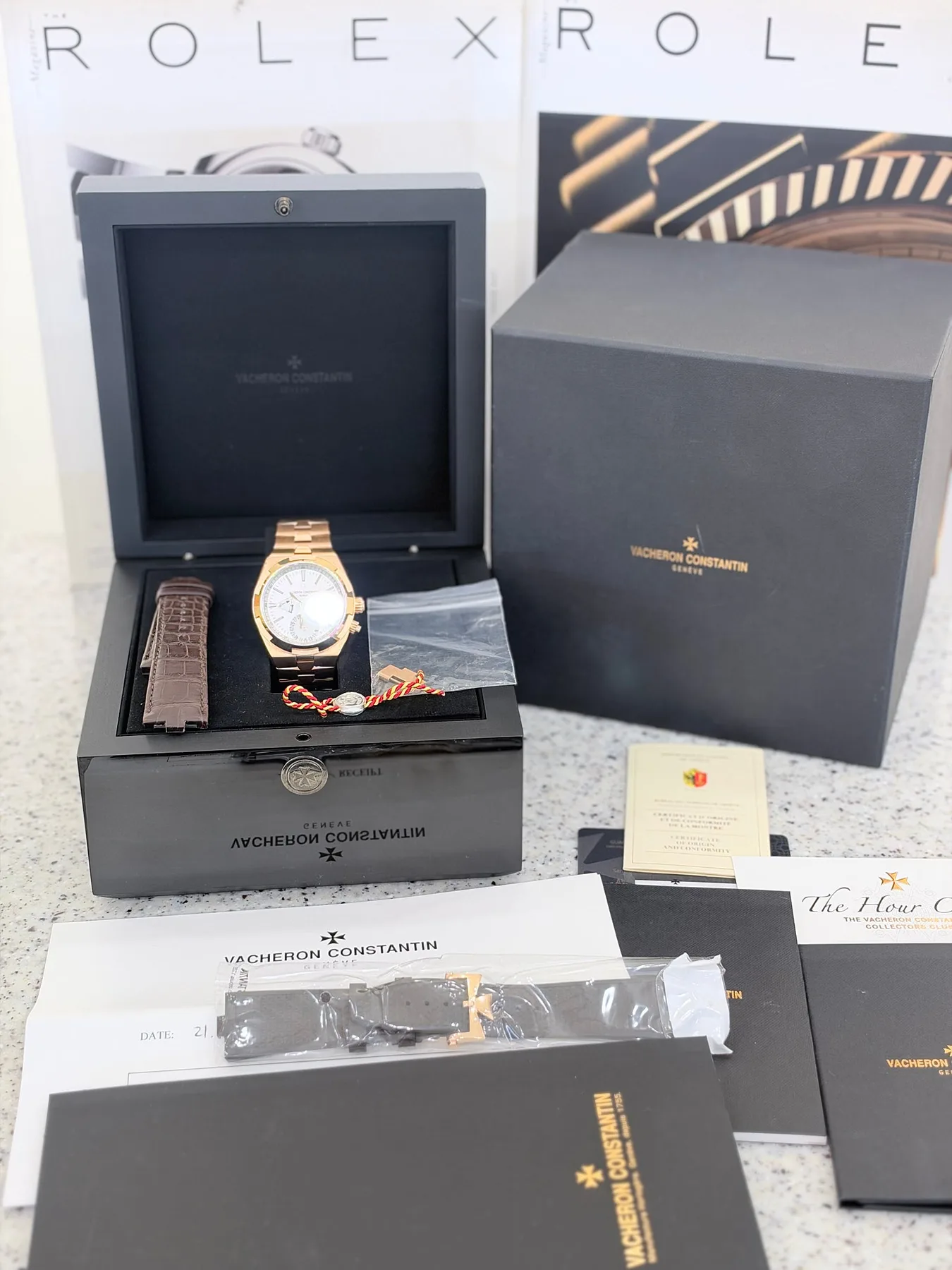 바쉐론콘스탄틴 오버시즈 듀얼타임 금통 41mm 7900V/000R-B336 2021 사진 8