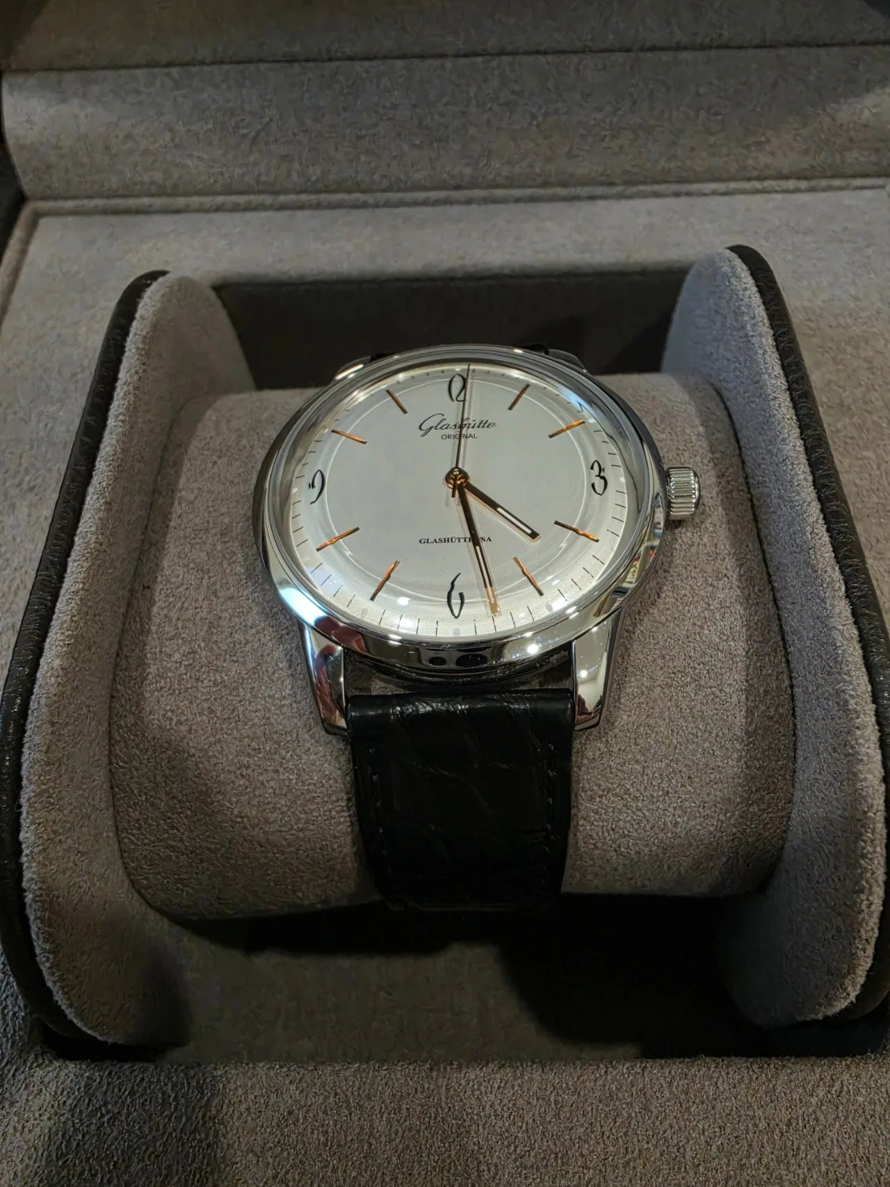 글라슈테오리지날 글라슈테 오리지널 식스티즈 39mm 실버화이트 2025 사진 5
