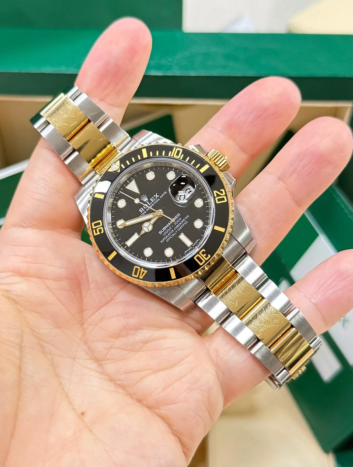 롤렉스 서브마리너 흑콤(검콤) 40미리 116613LN 18k콤비 2018 사진 4
