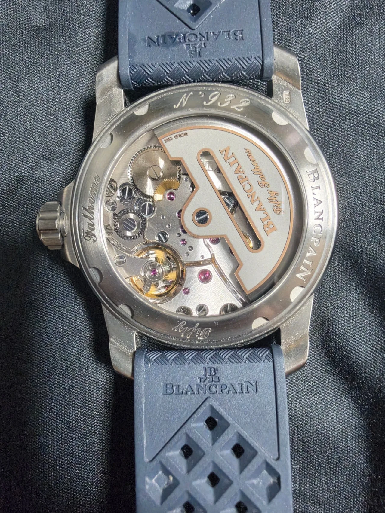 블랑팡 피프티 패덤즈 42mm 티타늄 블루 2026 사진 6