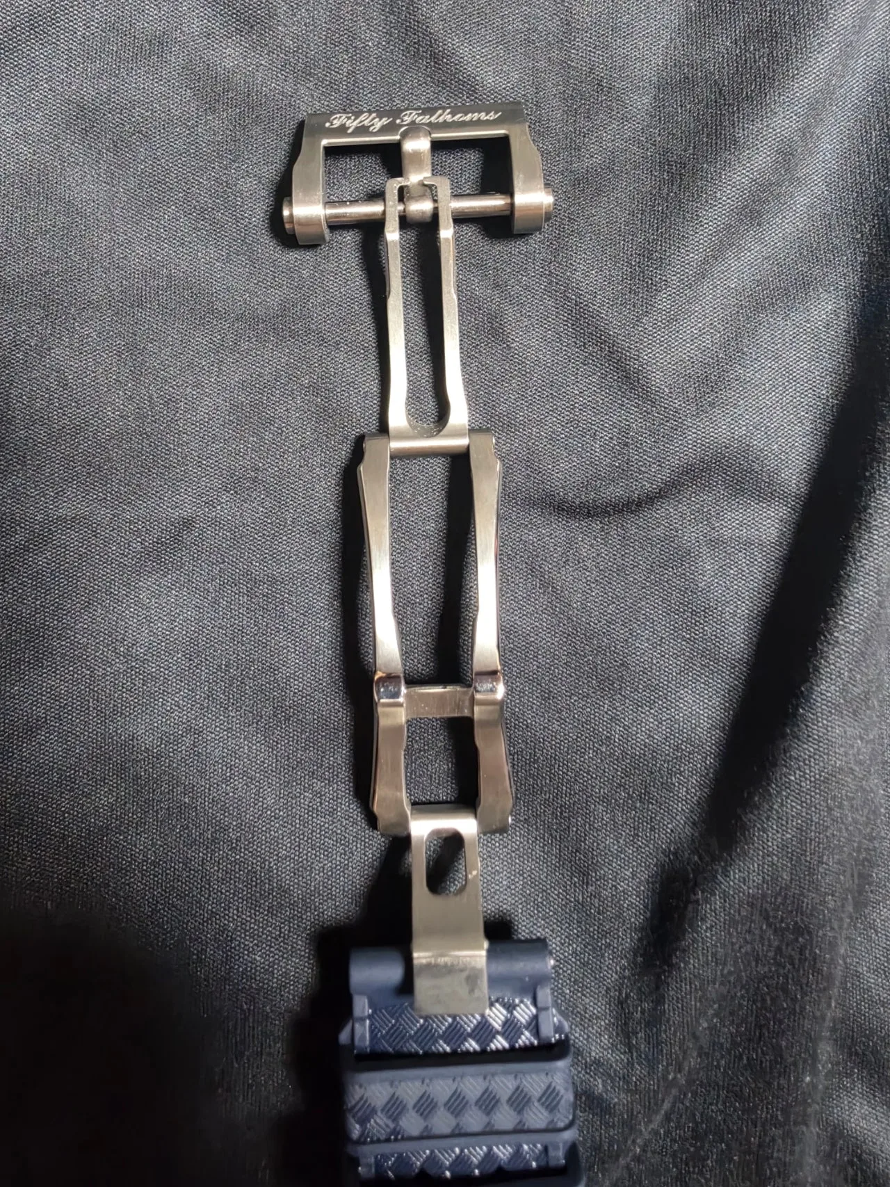블랑팡 피프티 패덤즈 42mm 티타늄 블루 2026 사진 8