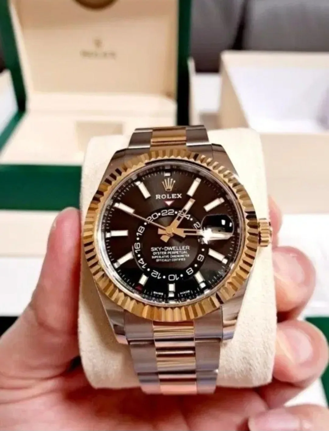 롤렉스 스카이드웰러 콤비 검판 신형 42mm 2022 사진 5