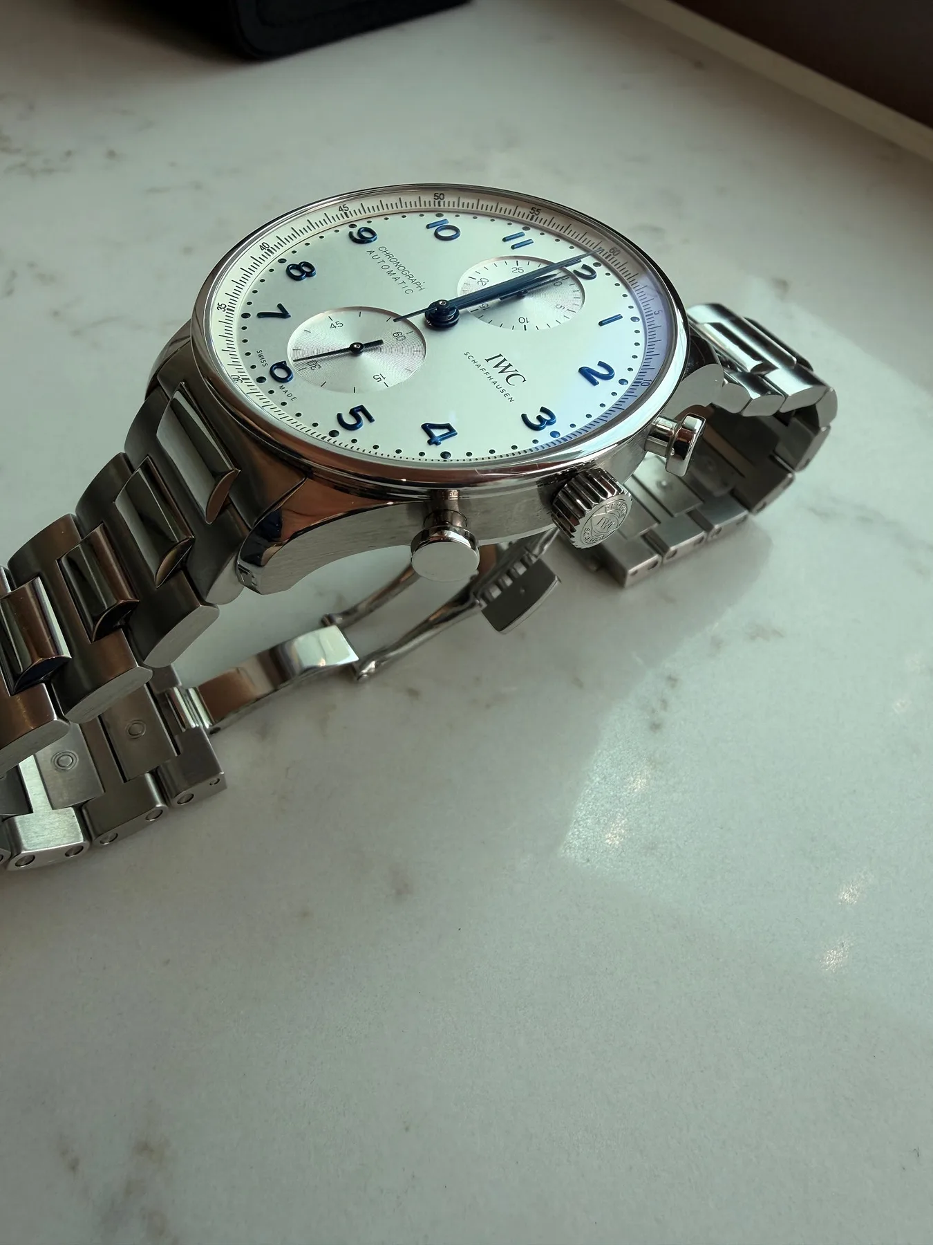 IWC 포르투기저 크로노그래프 IW371617 메탈 브레이슬릿 2024 사진 5
