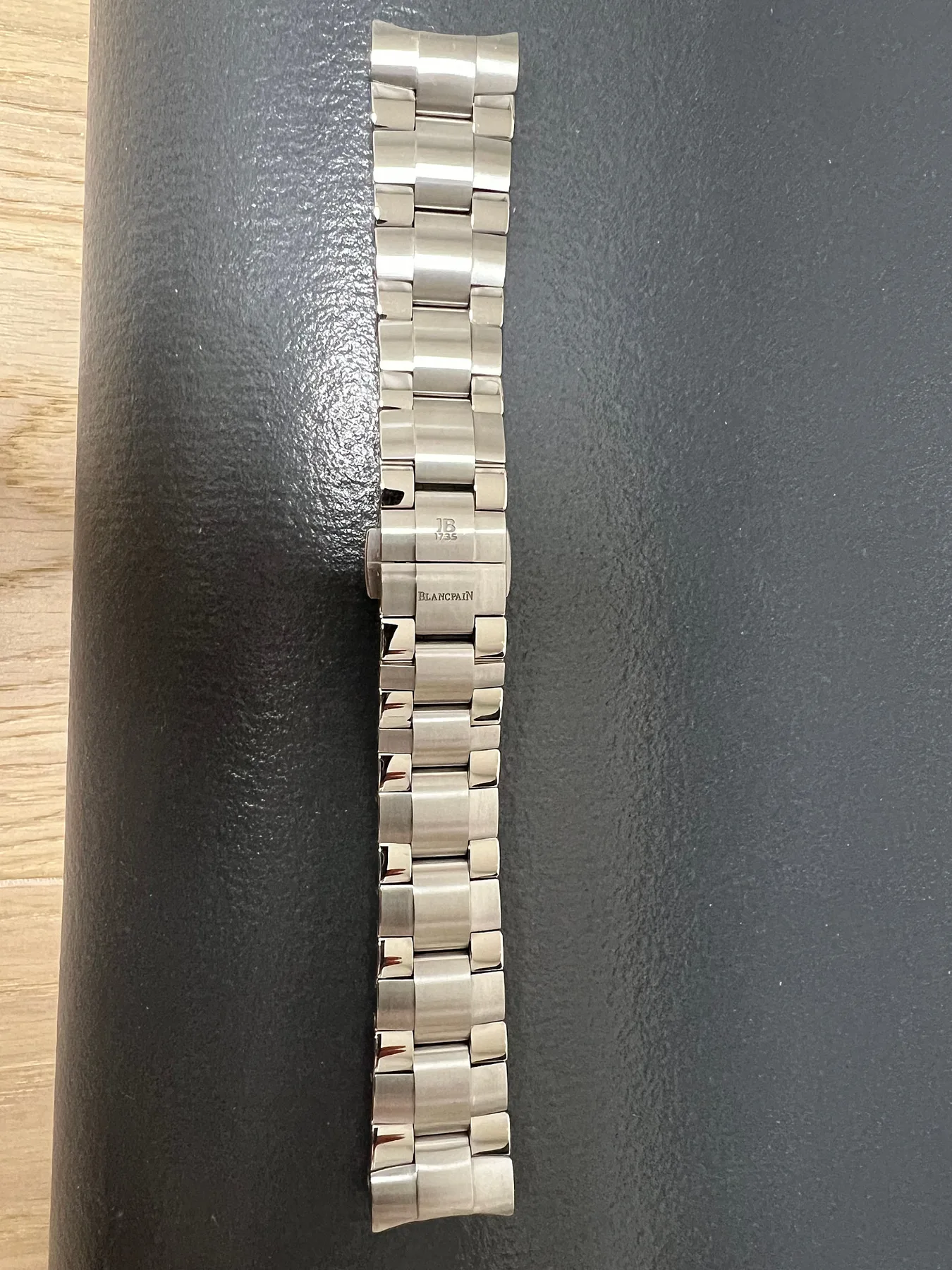 블랑팡 피프티패덤즈 38.2mm 검판 스틸 브레이슬릿 2026 사진 1
