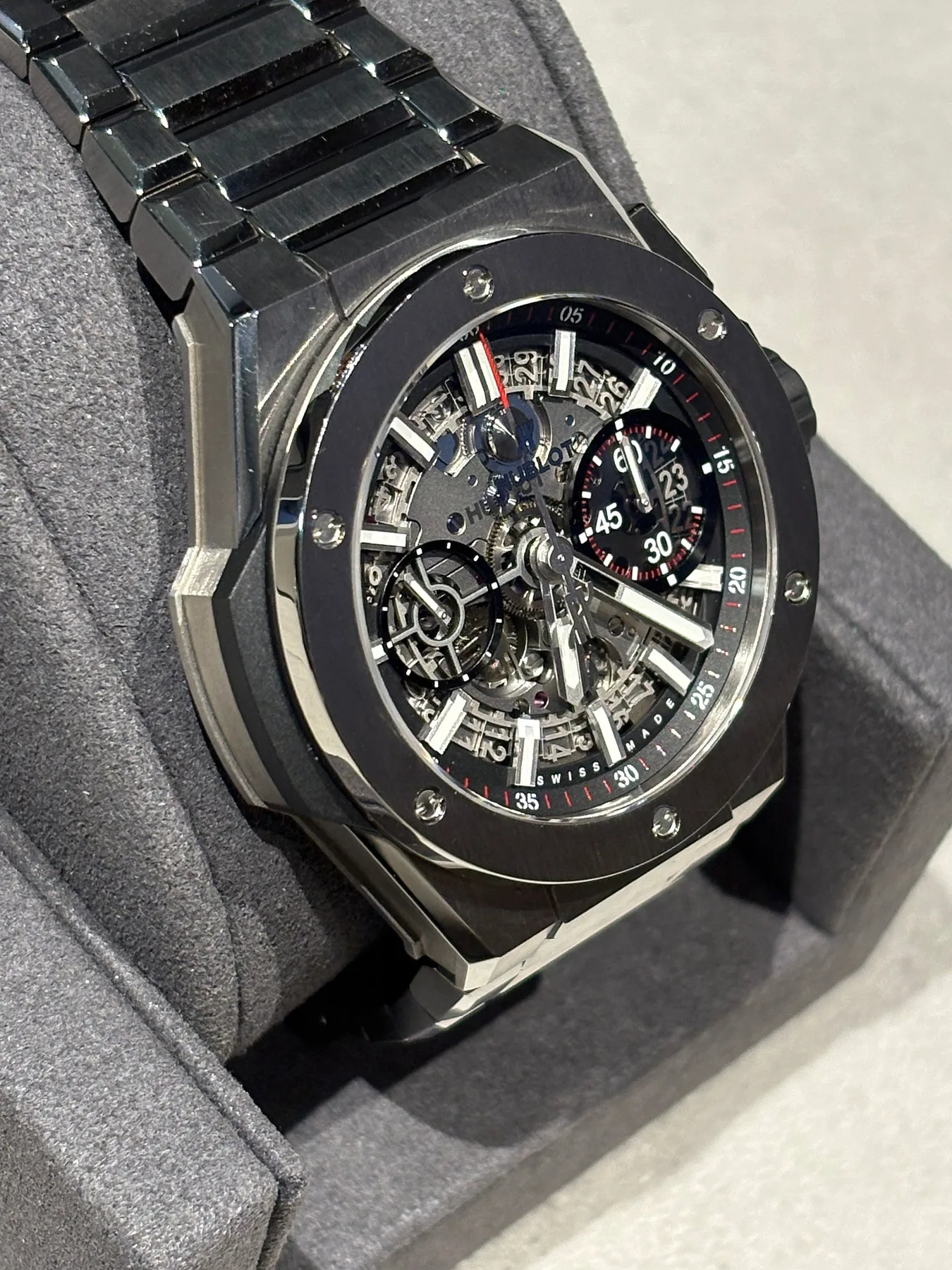 위블로 빅뱅 유니코 인테그레이티드 42mm 스켈레톤판 티타늄 451.NX.1170.NX 2022 사진 8