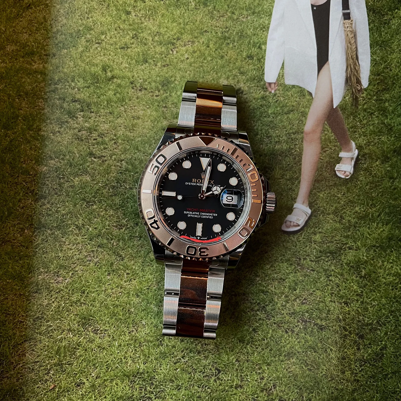 롤렉스 요트마스터1 검판 40mm 로즈골드 콤비 126621 2024 사진 2