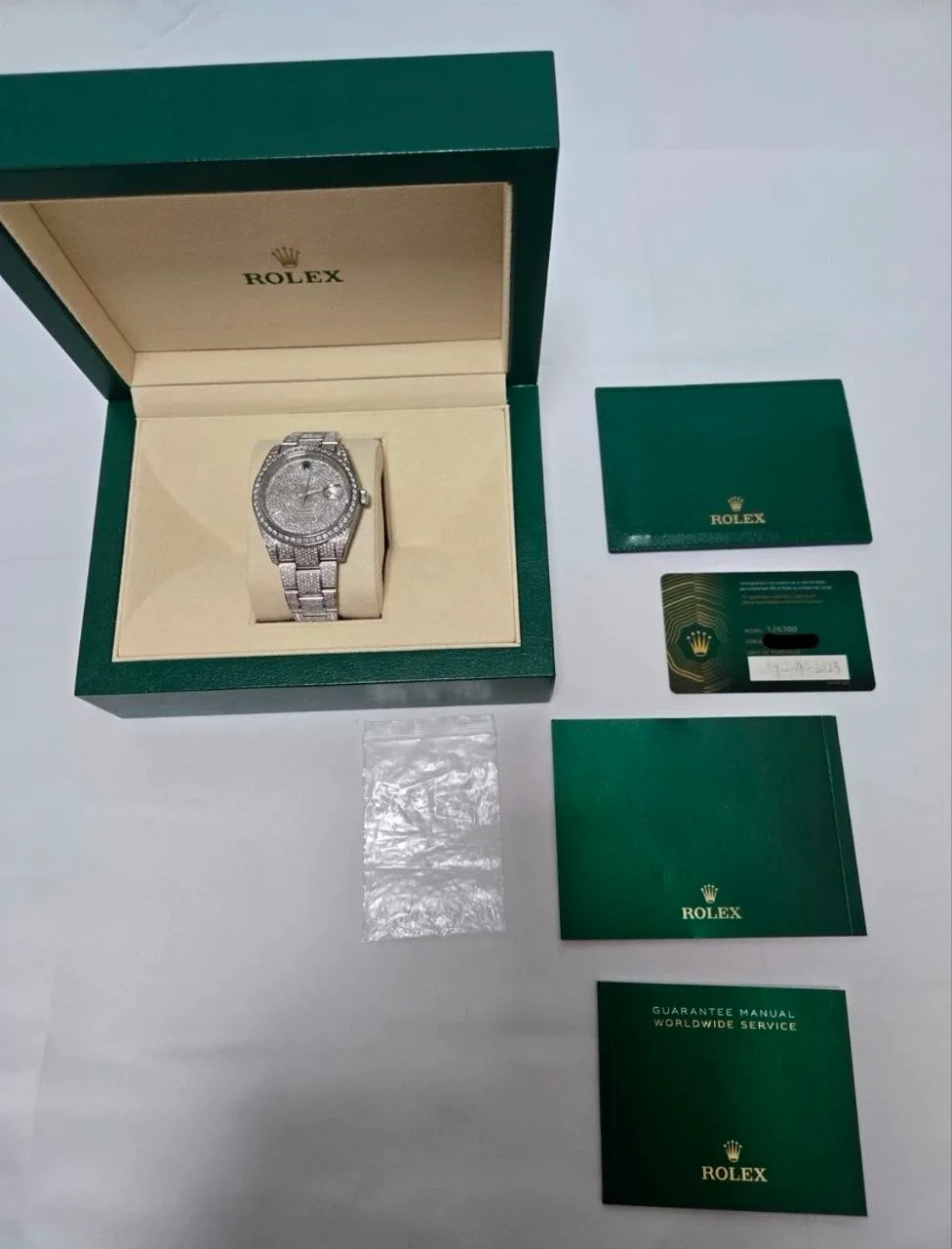 롤렉스 데이저스트 41mm 126300 다이아 애프터마켓 풀파베 세팅 2023 사진 6