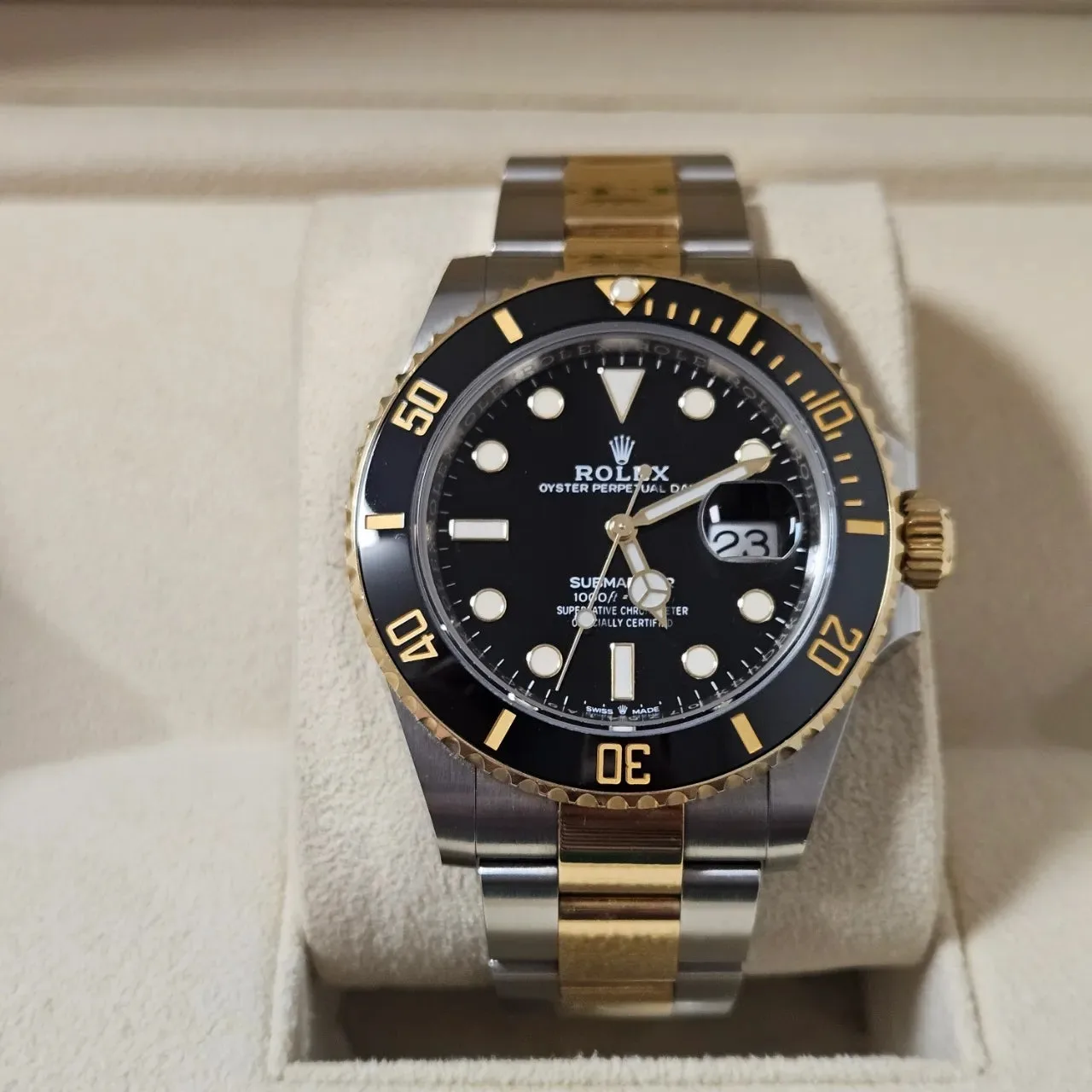 롤렉스 서브마리너 콤비 블랙 126613LN 41mm 2023 사진 1