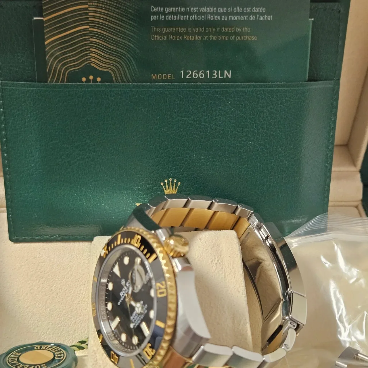 롤렉스 서브마리너 콤비 블랙 126613LN 41mm 2023 사진 3