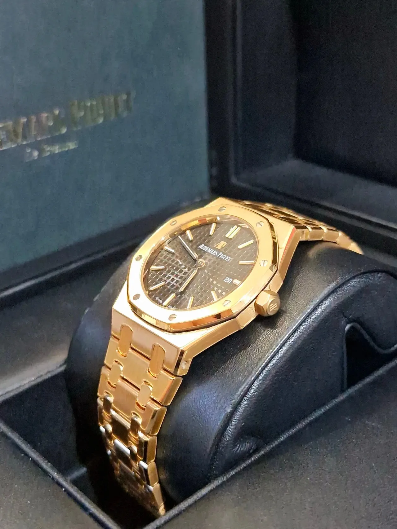 오데마피게 로얄오크 로즈골드 초코판 33mm 2020 사진 3