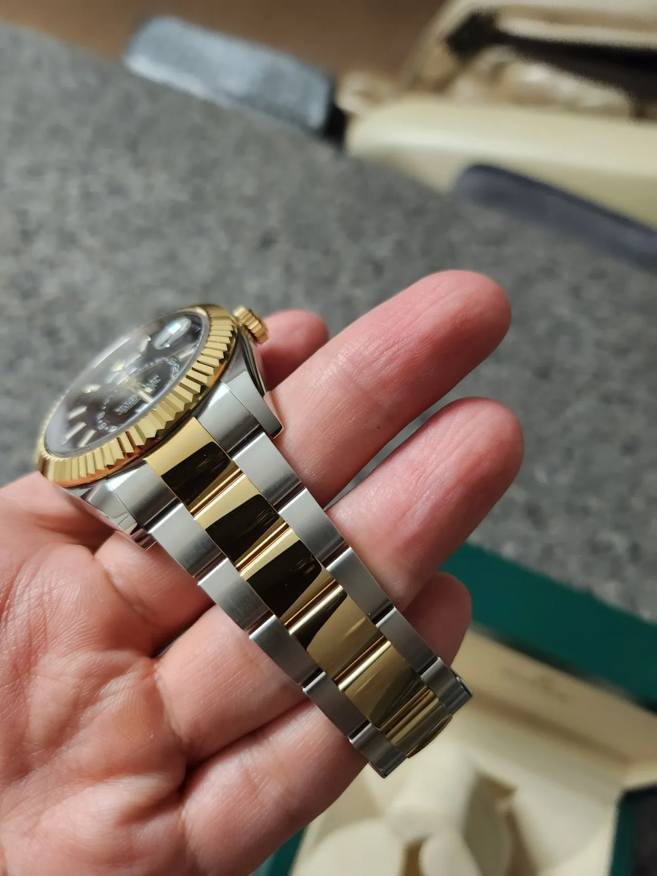 롤렉스 스카이드웰러 콤비 검판 신형 42mm 2023 사진 8