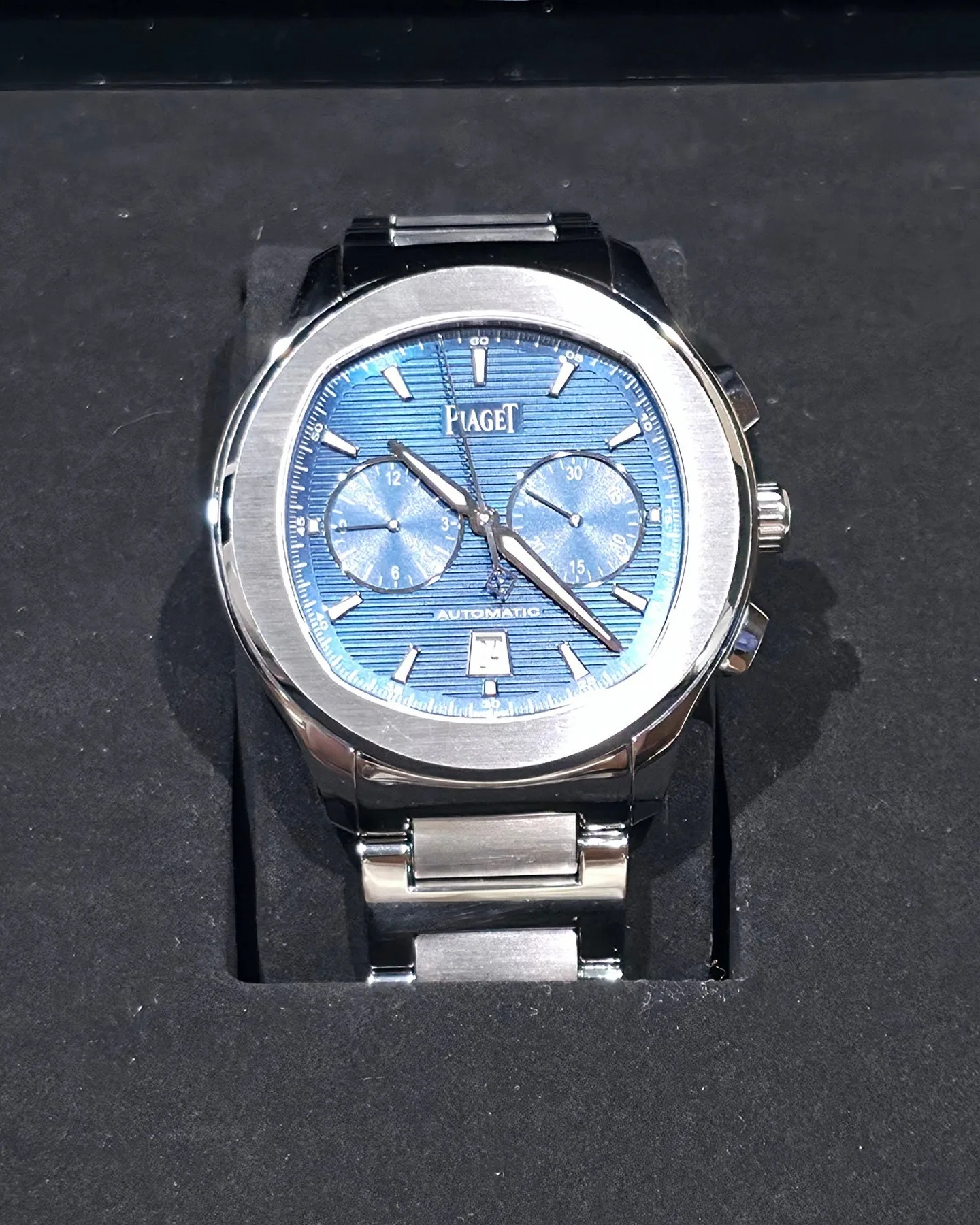 피아제 폴로 S 크로노그래프 42mm 블루판 2025 사진 6