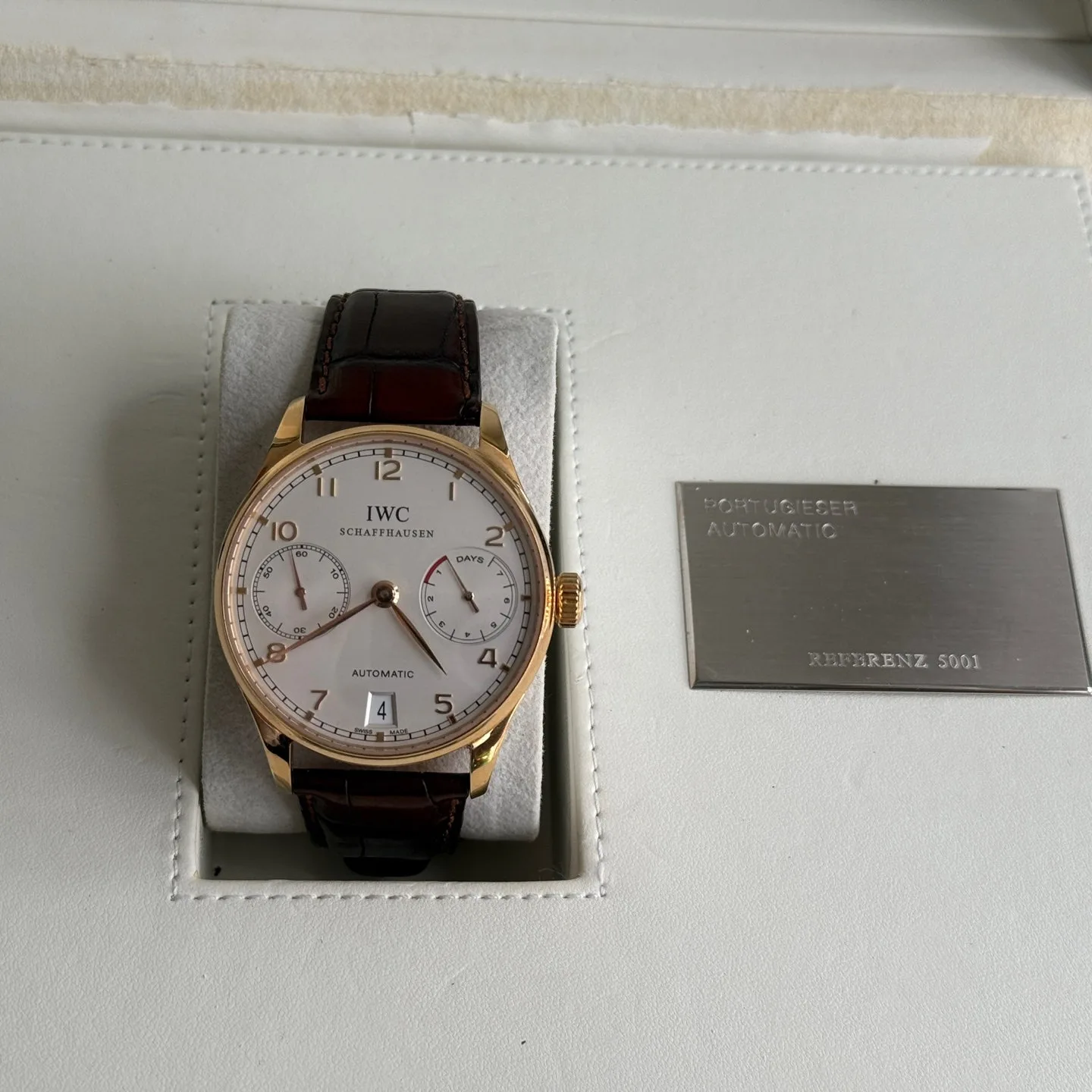 IWC 금부엉이 IW500101 18K 올금통 2008 사진 3