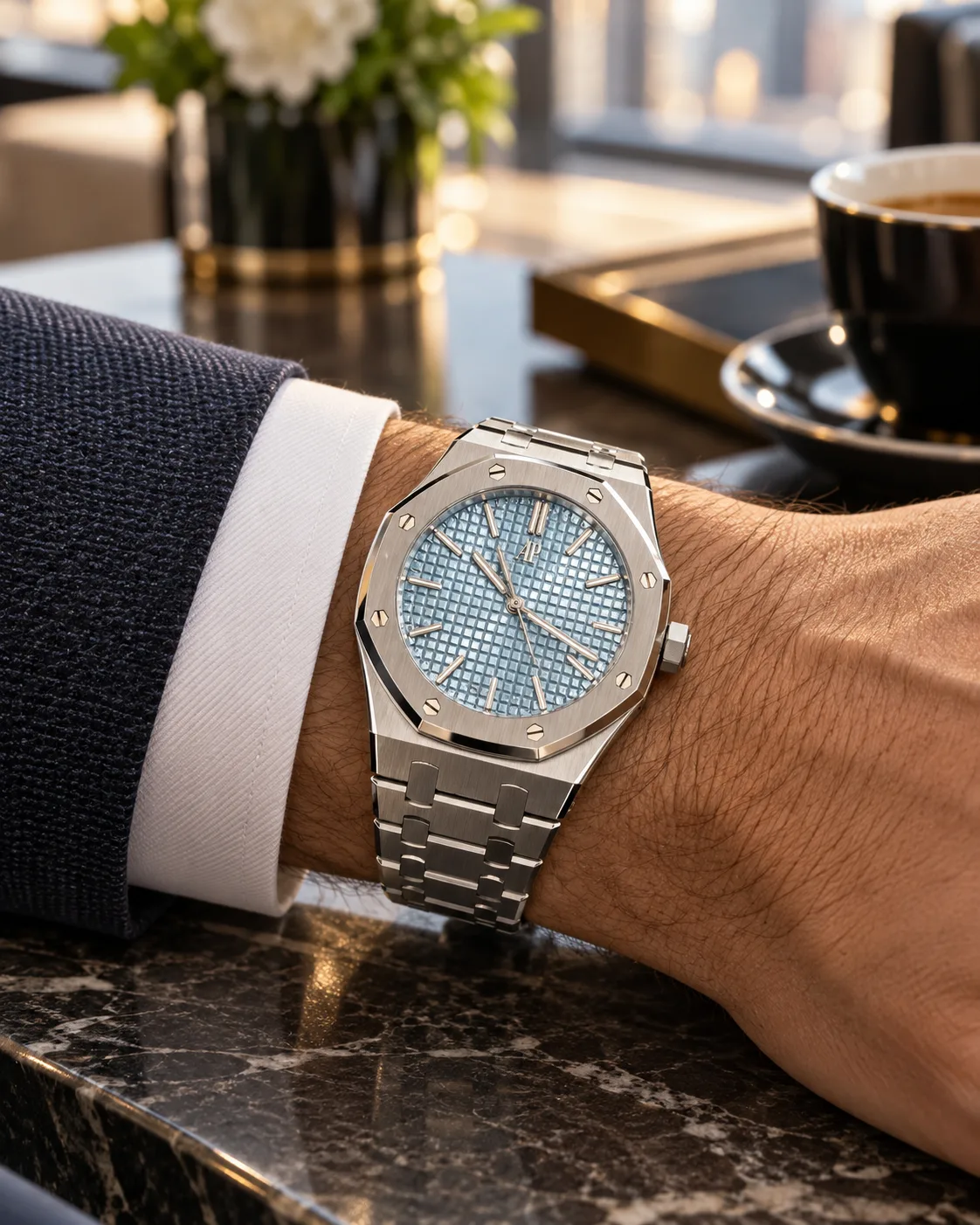 오데마피게 로얄오크 15550ST 스카이블루 37mm 2026 사진 6