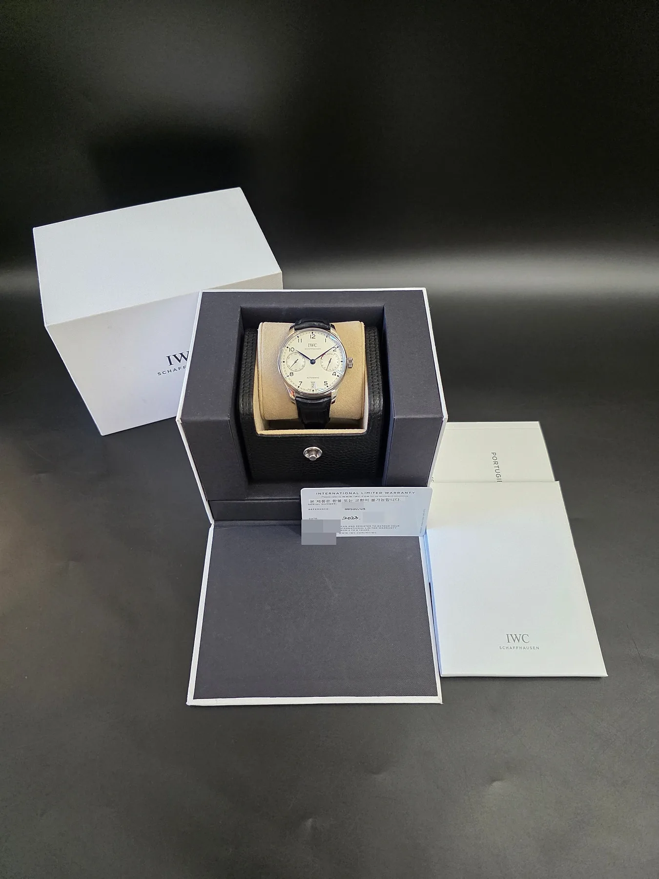 IWC 포르투기저 오토매틱 세븐데이즈 42.3mm 블루핸즈 2023 사진 3