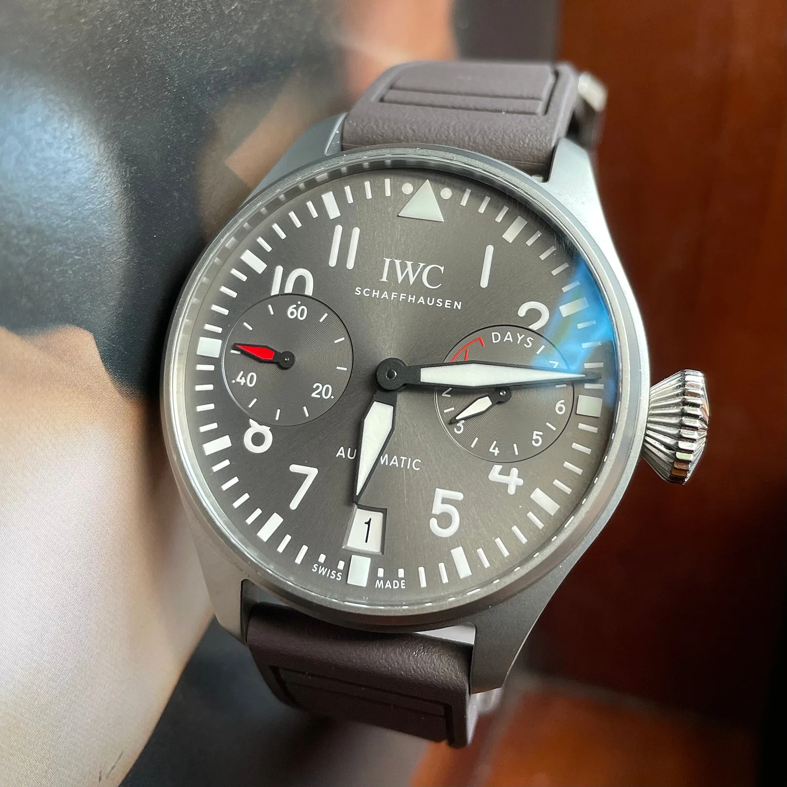 IWC IW500910 빅파일럿 파트루이유 스위스 에디션 2016 사진 1