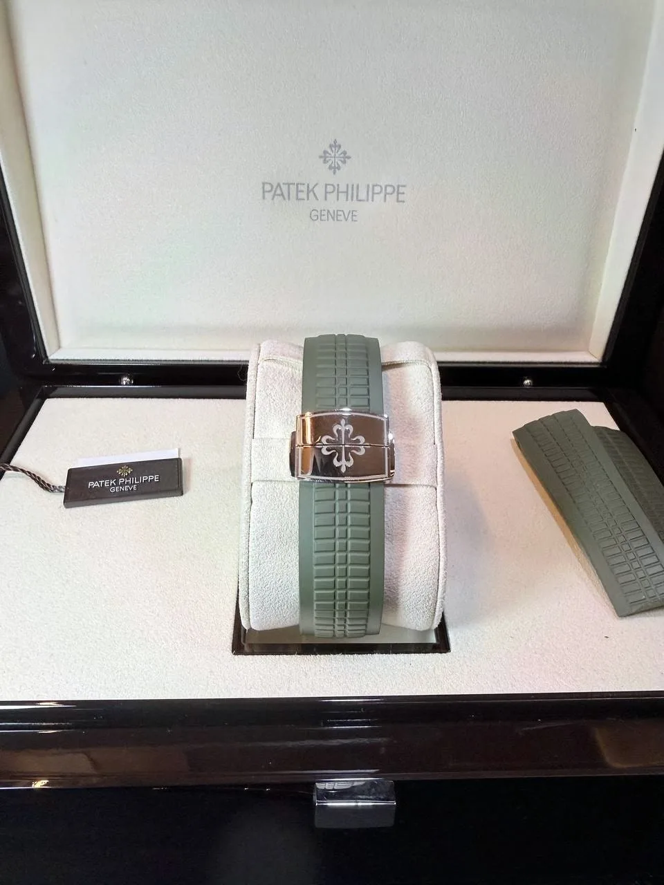 파텍필립 아쿠아넛 5968G-010 그린 수류탄 화이트골드 2023 사진 4