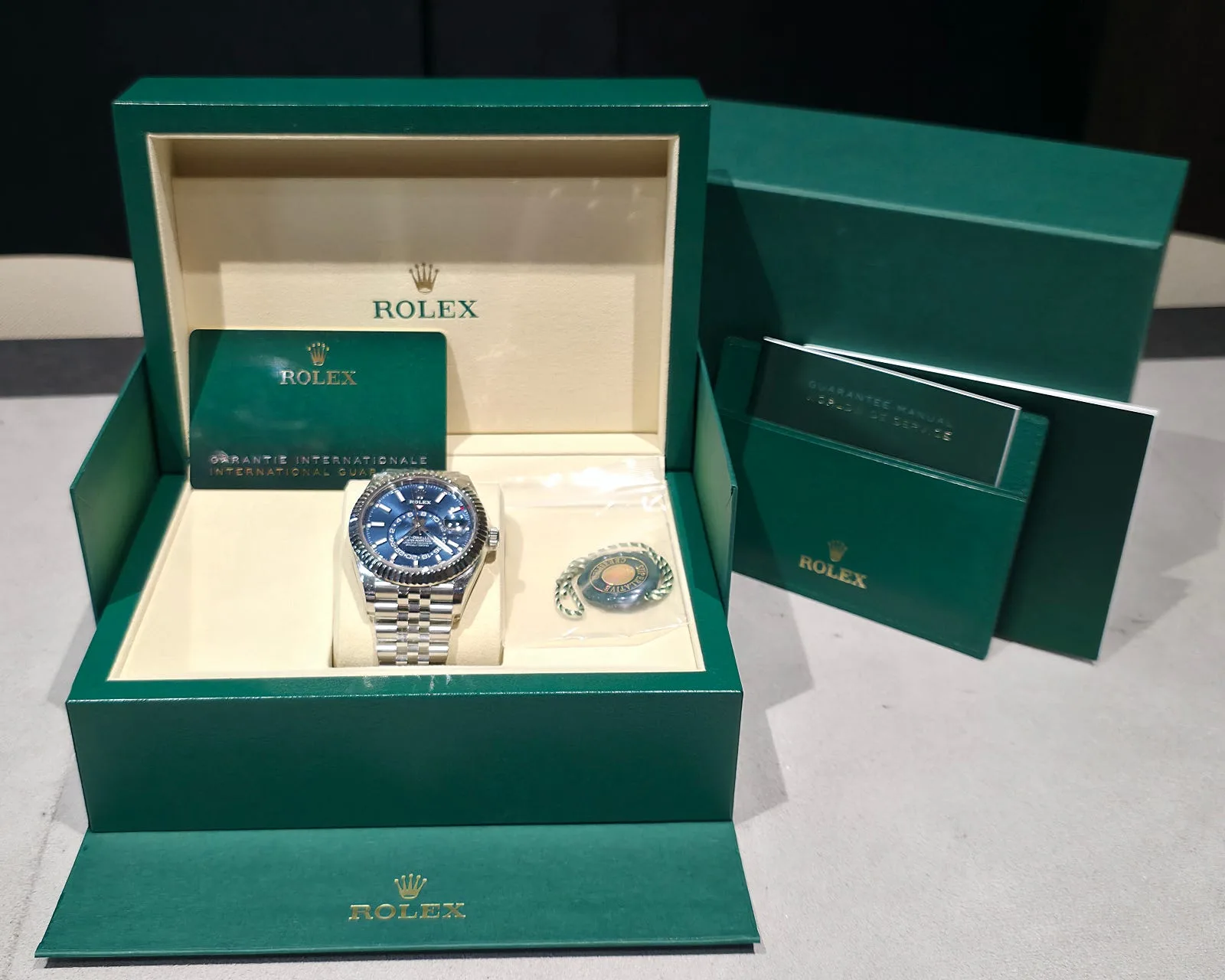 롤렉스 스카이드웰러 42mm 스테인리스 스틸 블루판 바인덱스 쥬빌리 336934 2026 사진 5