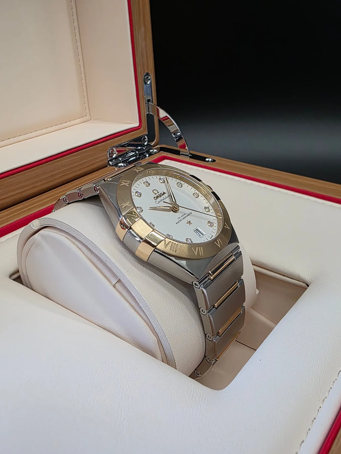 오메가 컨스텔레이션 39mm 11포인트 다이아 옐로우골드 콤비 2021 사진 5