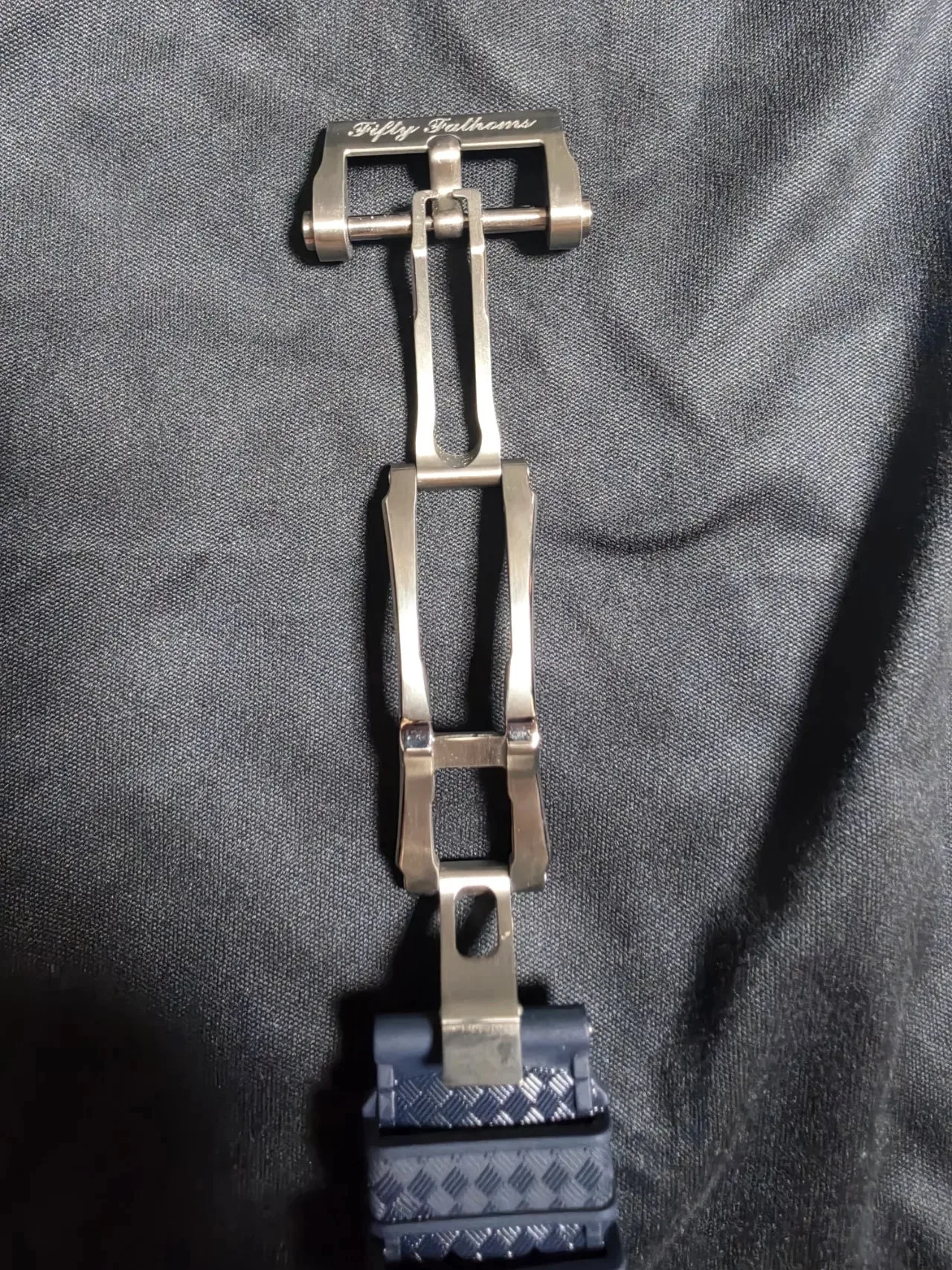 블랑팡 피프티 패덤즈 42mm 티타늄 블루 2026 사진 8