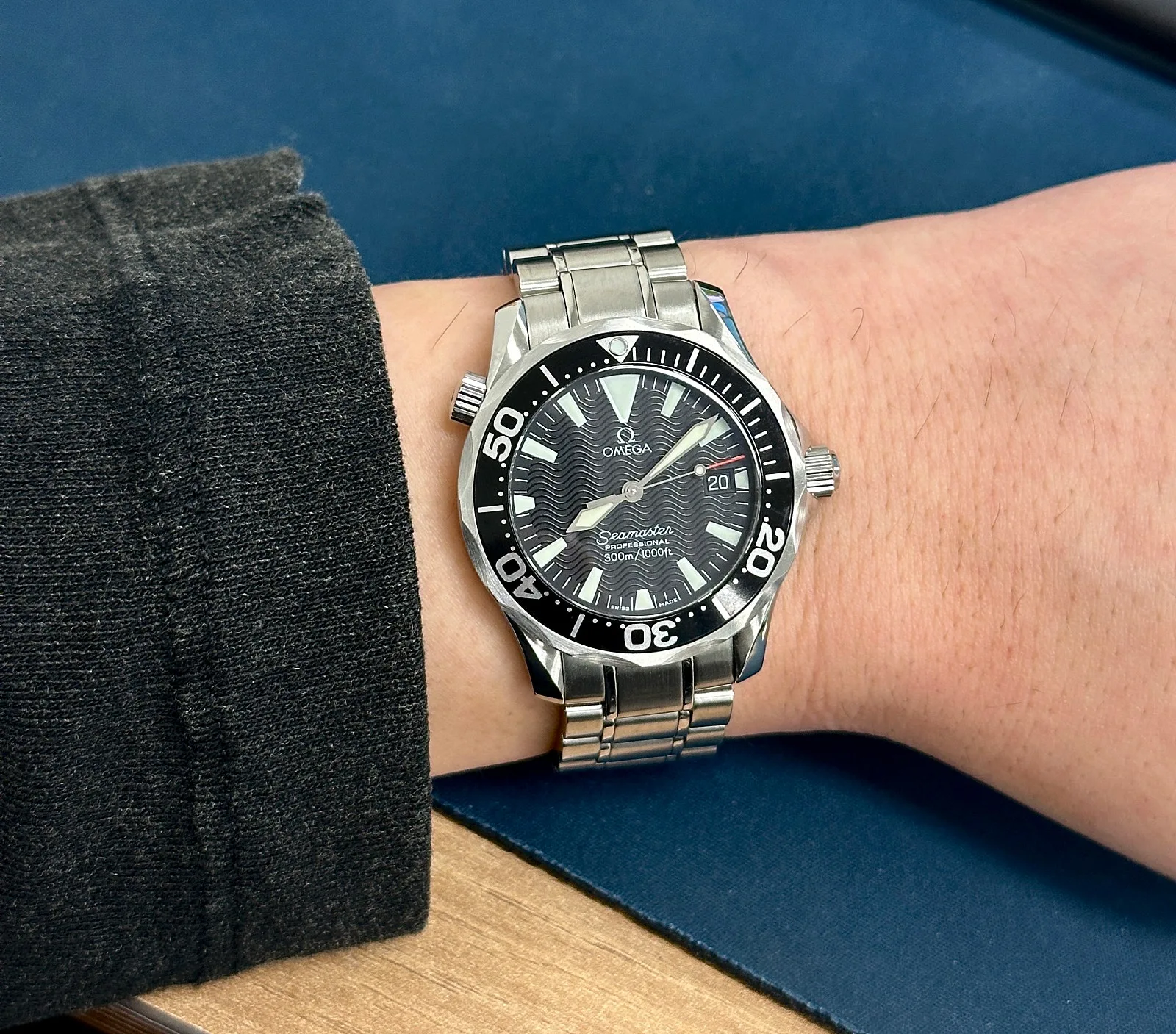 오메가 씨마스터300 미드사이즈 피터블레이크 36mm (2262.50) 2001 사진 3