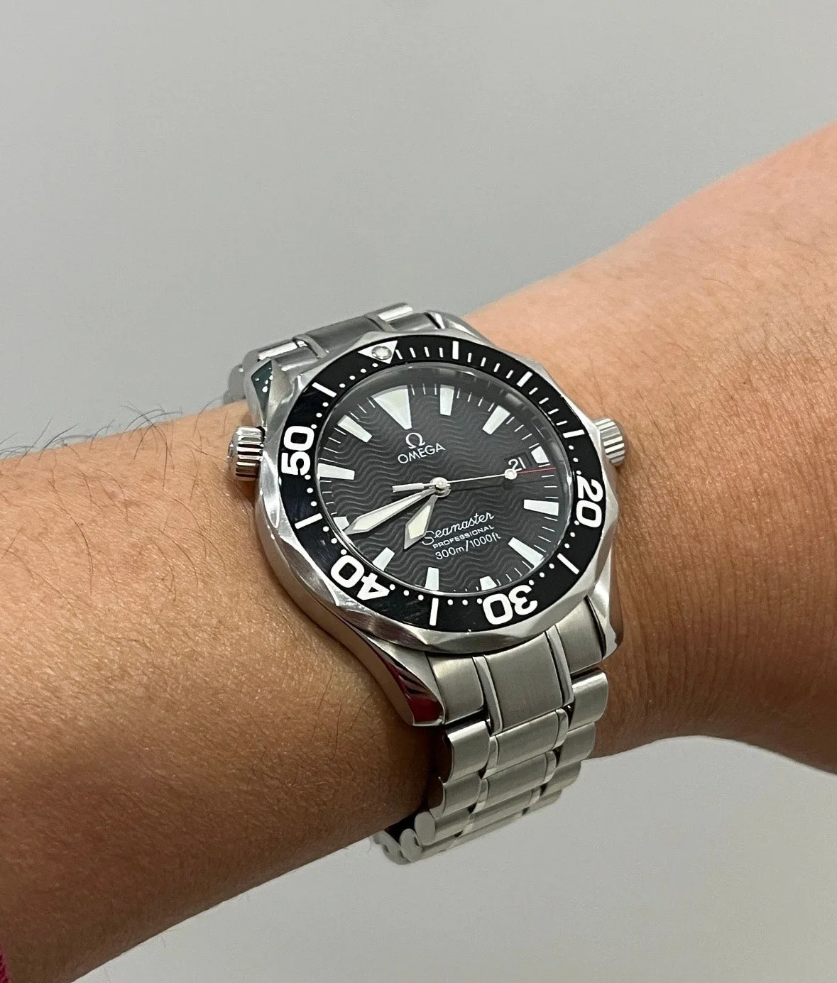오메가 씨마스터300 미드사이즈 피터블레이크 36mm (2262.50) 2001 사진 7