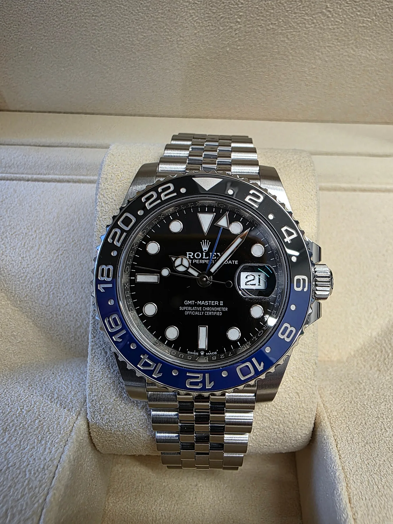 롤렉스 GMT 마스터2 40mm 블랙 스틸 쥬빌리 배트걸 126710BLNR 2024 사진 1