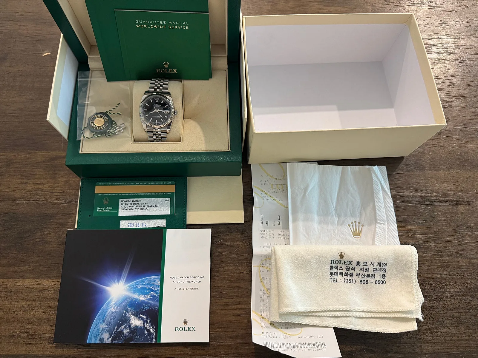 롤렉스 데이저스트 36mm 검판 바인덱스 히든클라스프 2019 사진 6