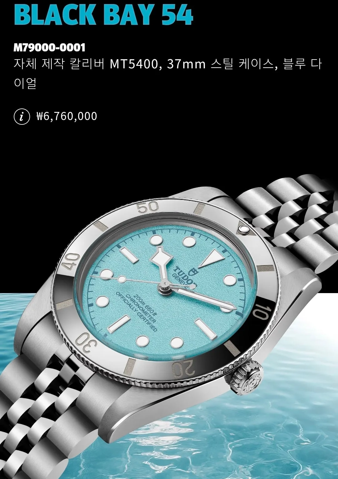 튜더 블랙베이54 라군블루 M79000-0001 2026 사진 6