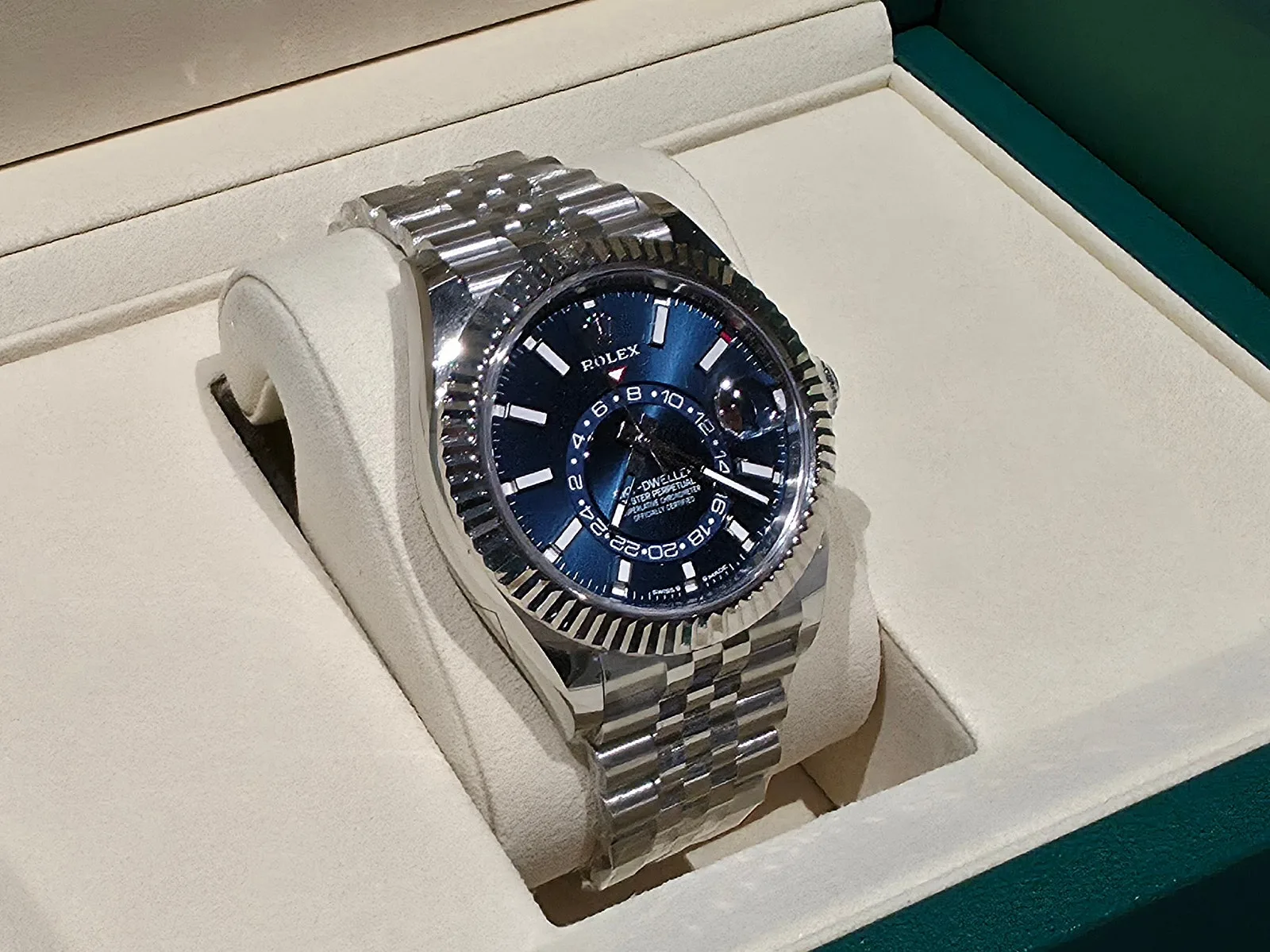 롤렉스 스카이드웰러 42mm 블루판 스테인리스스틸 쥬빌리 336934 2026 사진 3