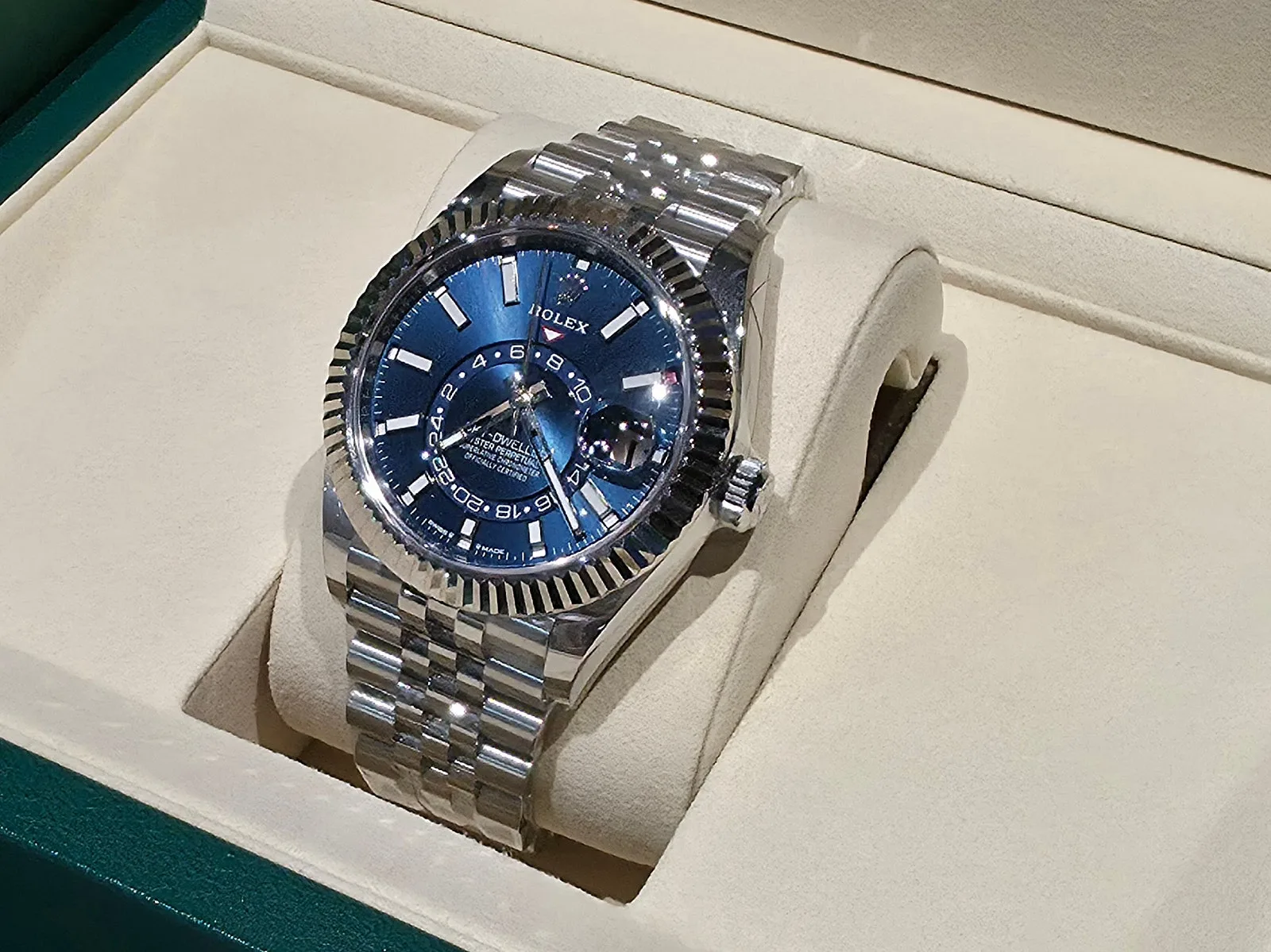 롤렉스 스카이드웰러 42mm 블루판 스테인리스스틸 쥬빌리 336934 2026 사진 7