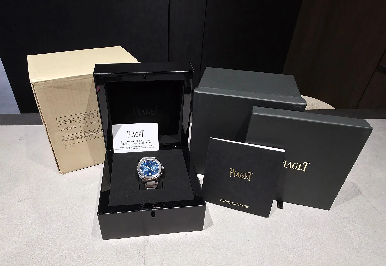 피아제 폴로 S 크로노그래프 42mm 스테인리스스틸 블루판 2025 사진 5