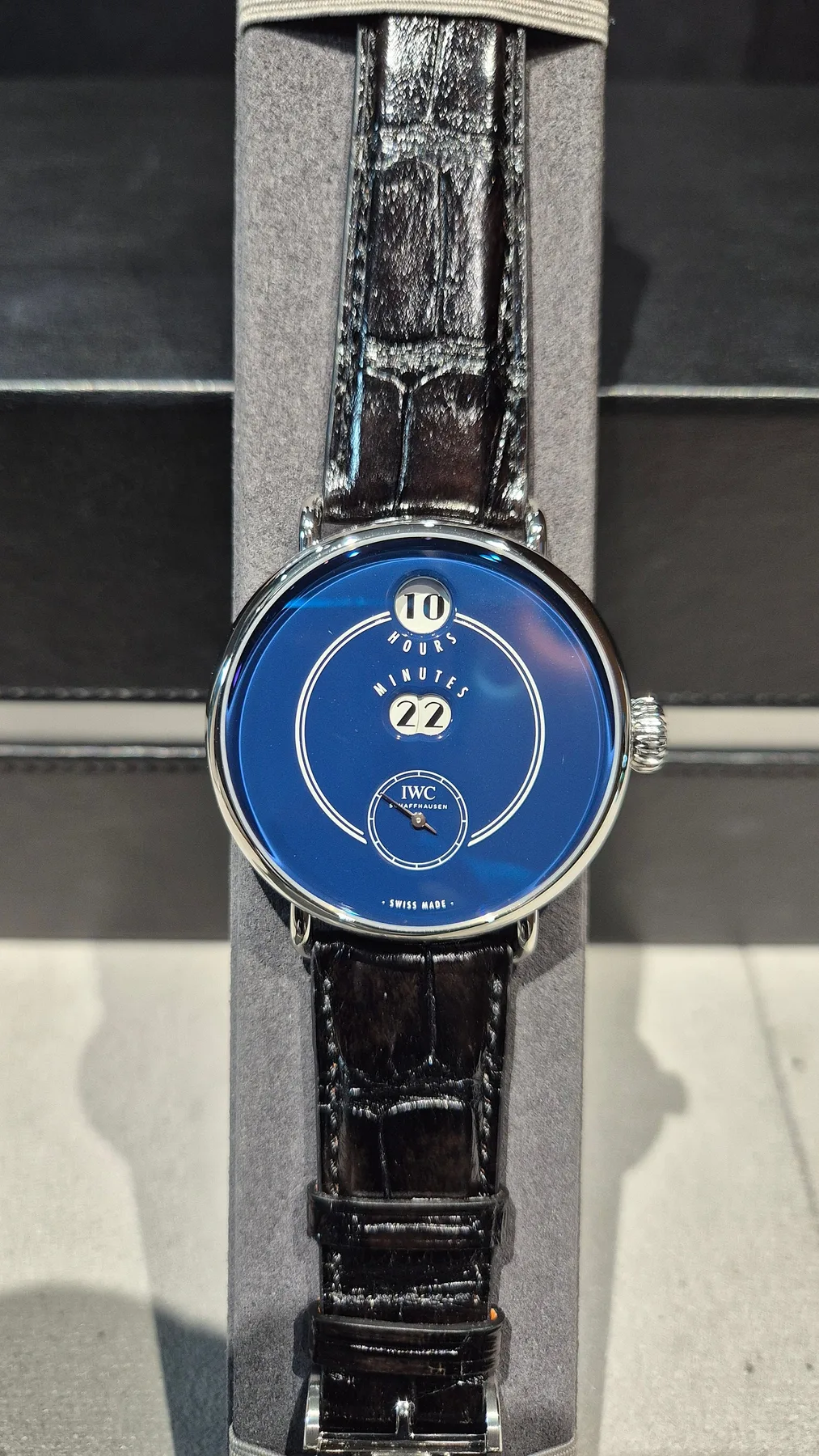 IWC 트리뷰트 폴베버 45mm 스테인리스스틸 블루판 아라빅인덱스 IW505003 2022 사진 1