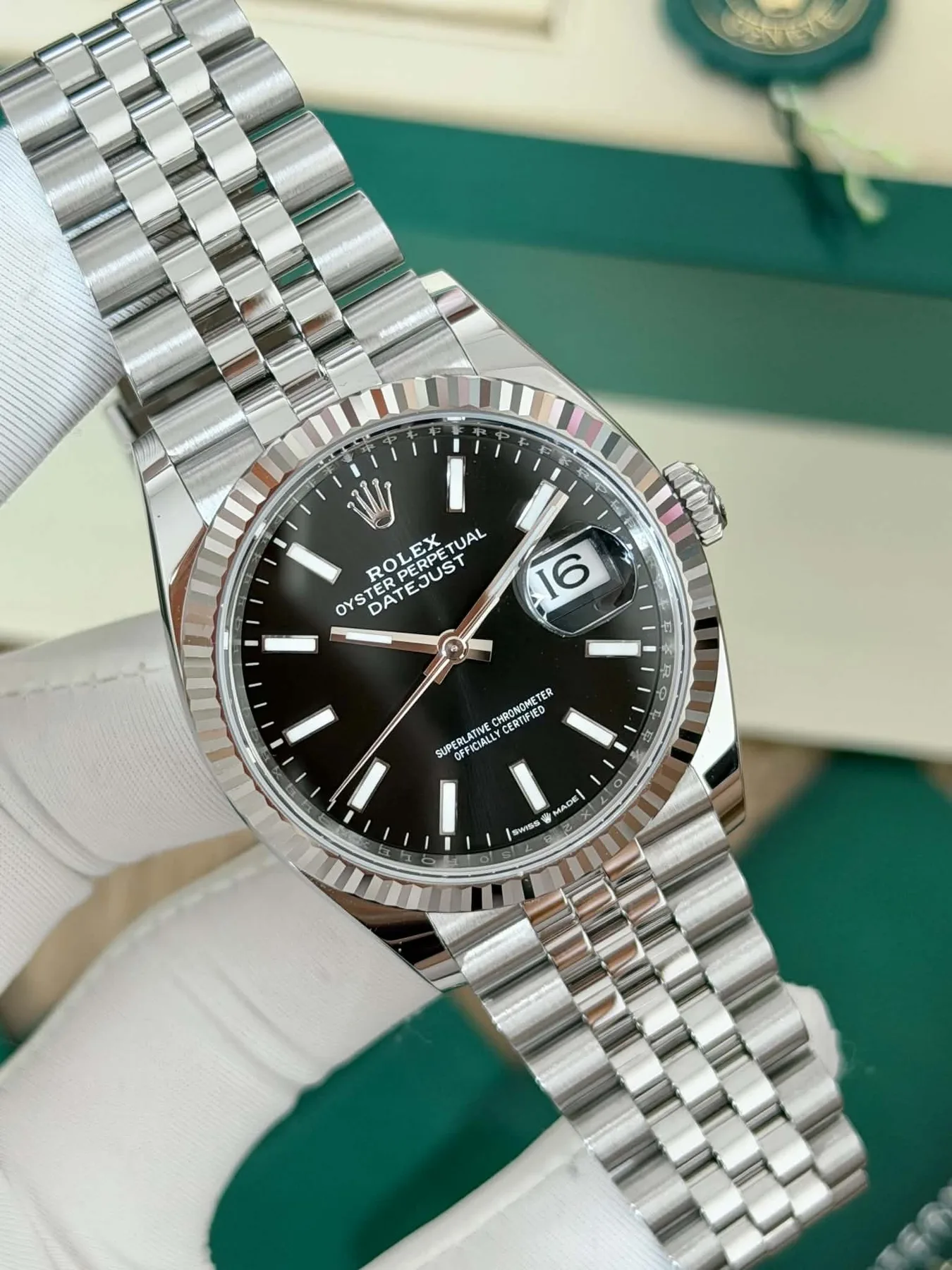 롤렉스 데이저스트 36mm 검판 바 인덱스 2024 사진 4