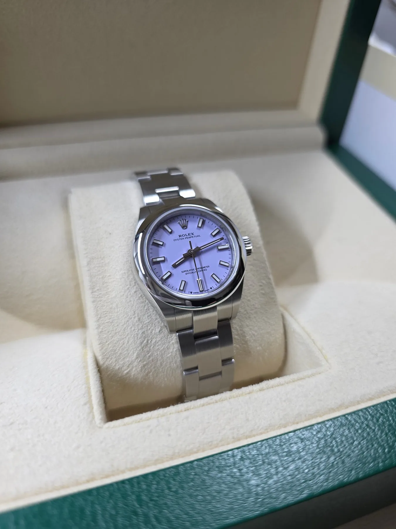 롤렉스 오이스터퍼페츄얼 28mm 라벤더 276200 2025 사진 3