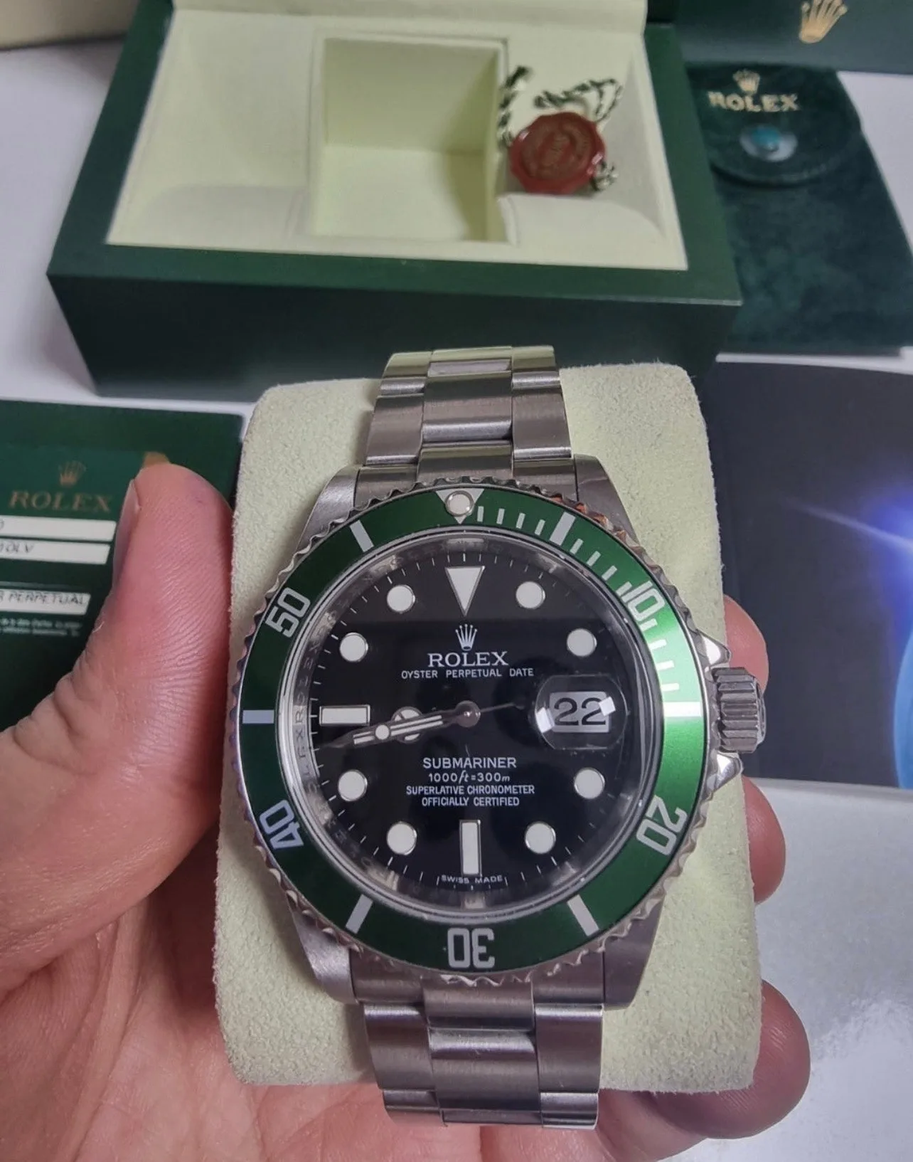 롤렉스 서브마리너 데이트 16610LV 2008 사진 2