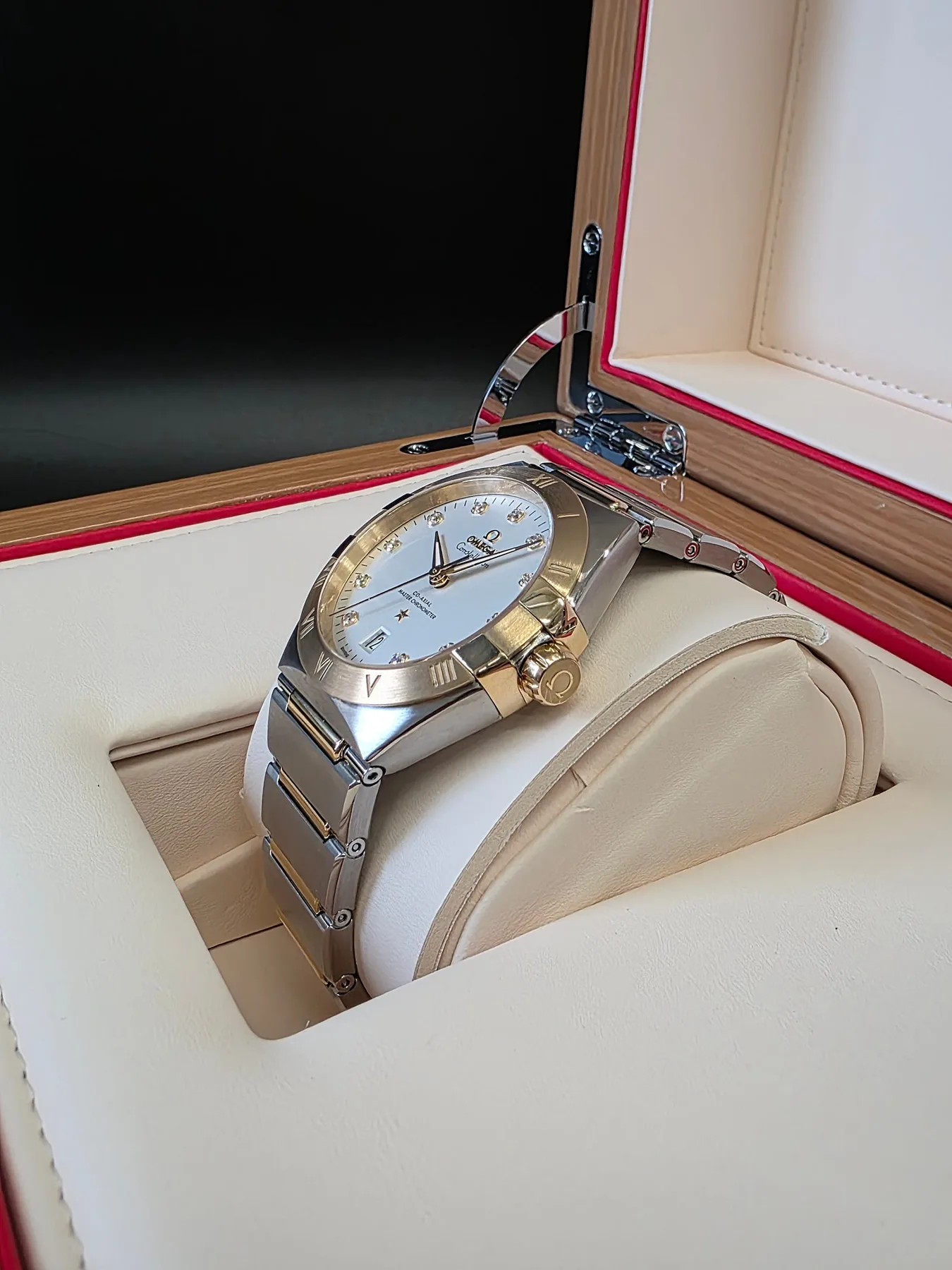 오메가 컨스텔레이션 39mm 11포인트 다이아 옐로우골드 콤비 2021 사진 4