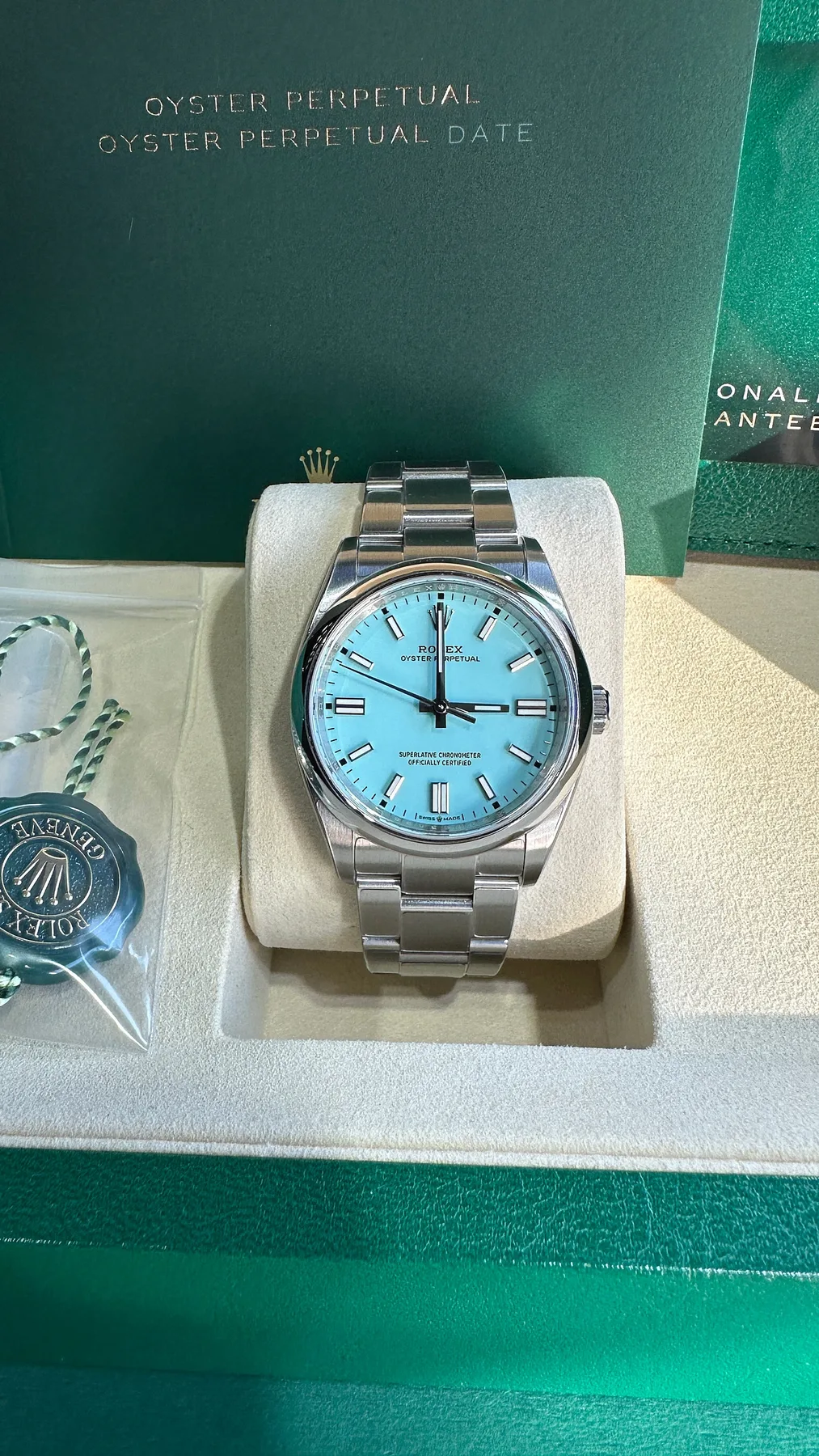 롤렉스 오이스터 퍼페츄얼 36mm 터콰이즈블루 126000 2026 사진 1