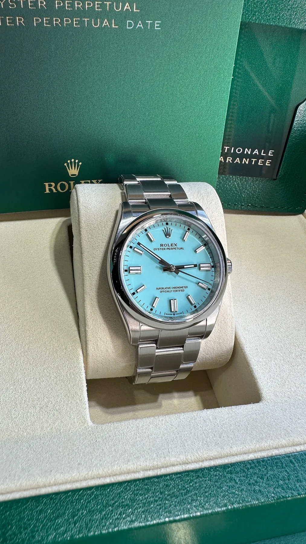 롤렉스 오이스터 퍼페츄얼 36mm 터콰이즈블루 126000 2026 사진 3