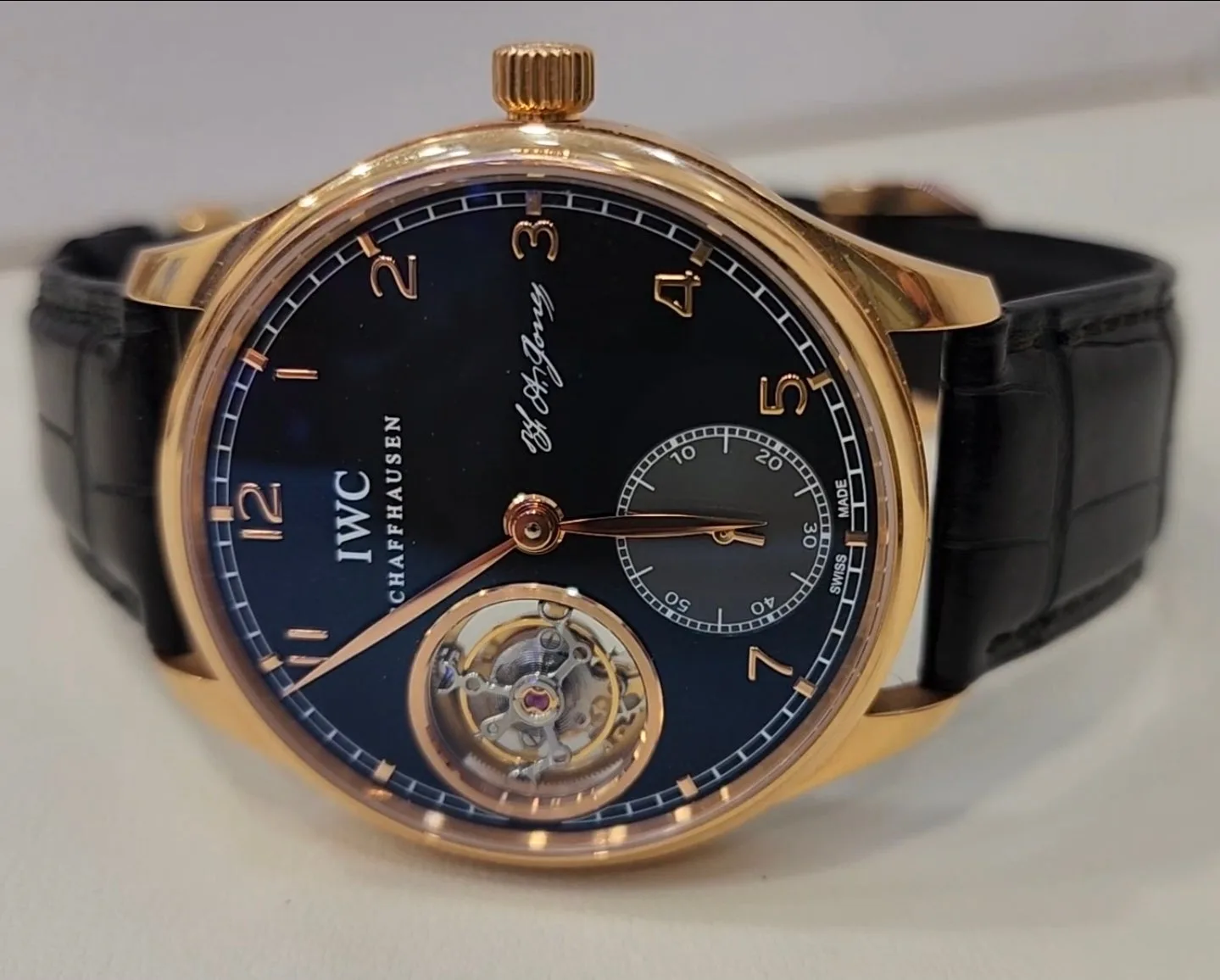 IWC 포루투기즈 로즈골드 금통 뚜르비옹 한정판 2015 사진 1