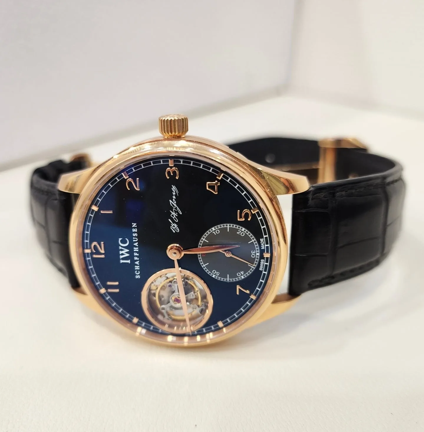 IWC 포루투기즈 로즈골드 금통 뚜르비옹 한정판 2015 사진 8